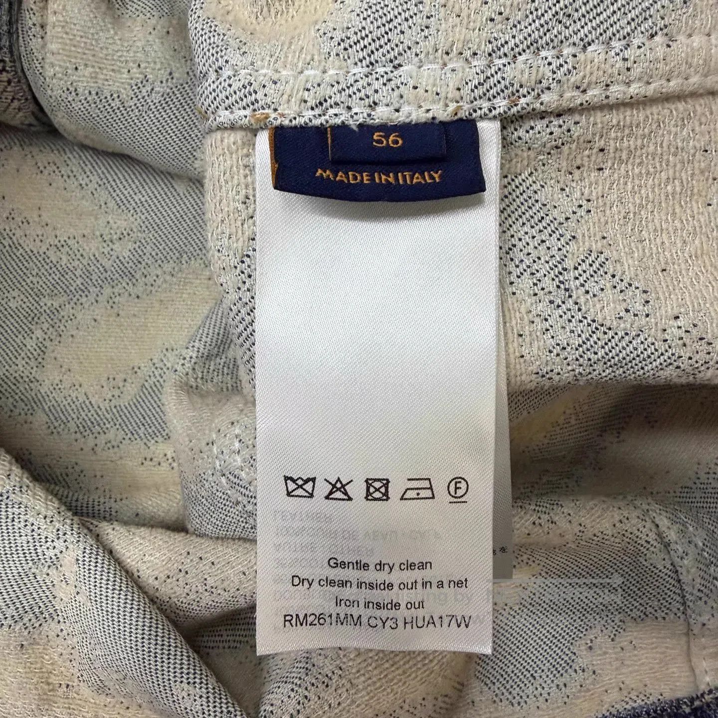 Louis Vuitton Blue Camouflage Denim Jacket . Size US XL / EU 56 / 4 - 5 Thumbnail