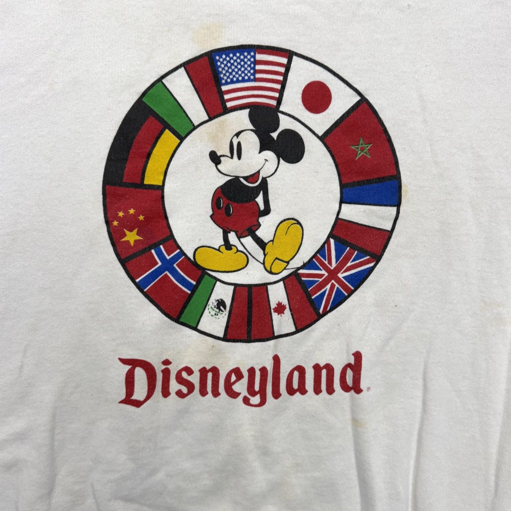 Vintage VINTAGE Mickey Mouse Sweatshirt Mens XL White USA Flag Graphic 90s Disney Designs Pullover Size US XL / EU 56 / 4 - 2 Thumbnail
