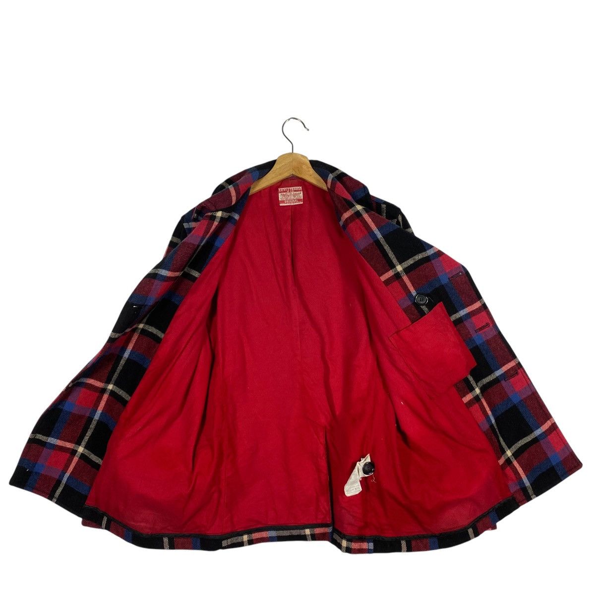 Levi's × Levi's Vintage Clothing × Vintage Vintage Levis Plaid Wool Button Jacket Size US M / EU 48-50 / 2 - 6 Thumbnail