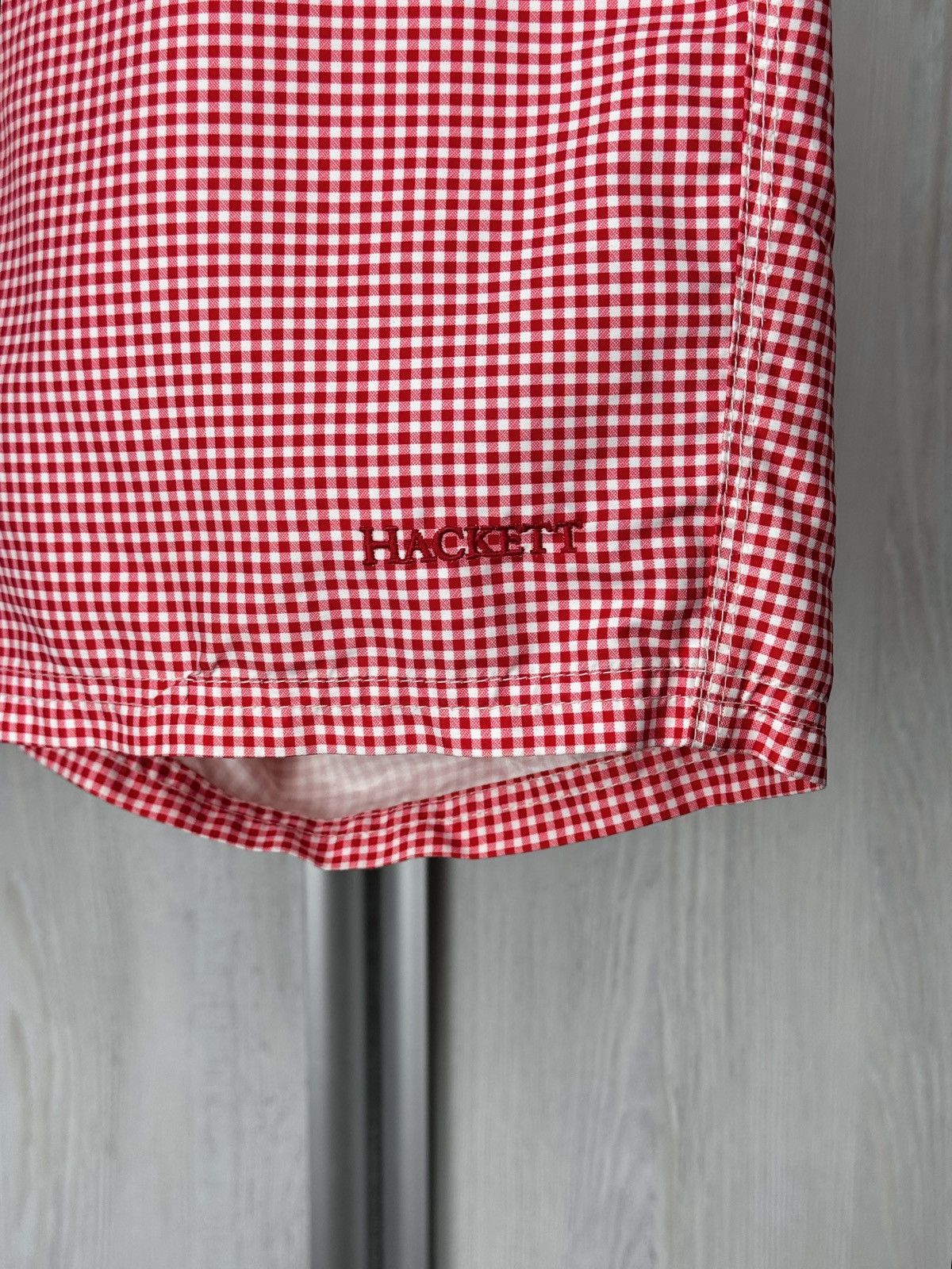 Hackett Hackett London Mini Gingham TL Coral Swimwear Shorts sz M Size US 32 / EU 48 - 4 Thumbnail