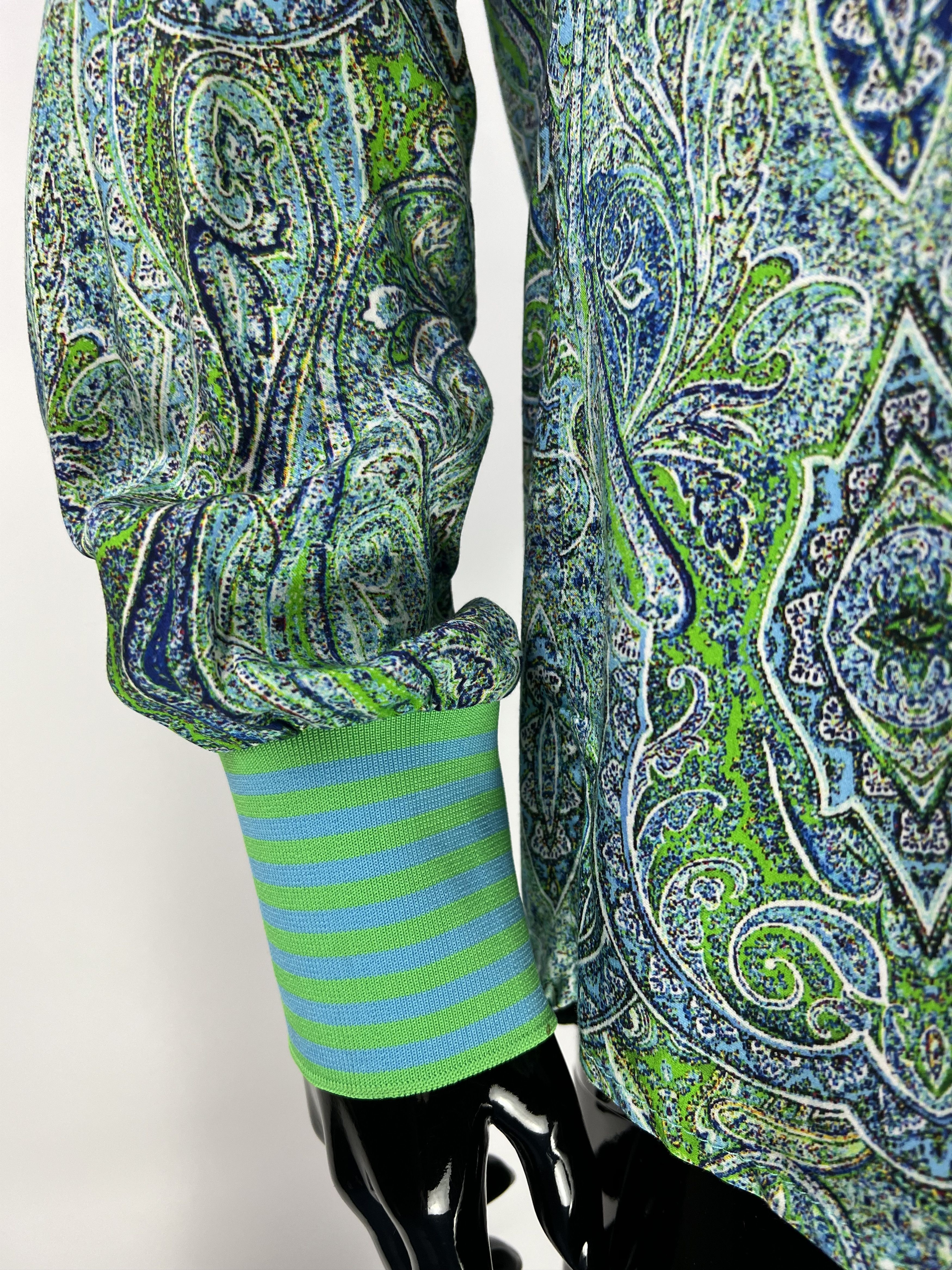 Designer × Other Emily Van Den Bergh Paisley Print Blouse Shirt Top Size 36 Size S / US 4 / IT 40 - 5 Thumbnail