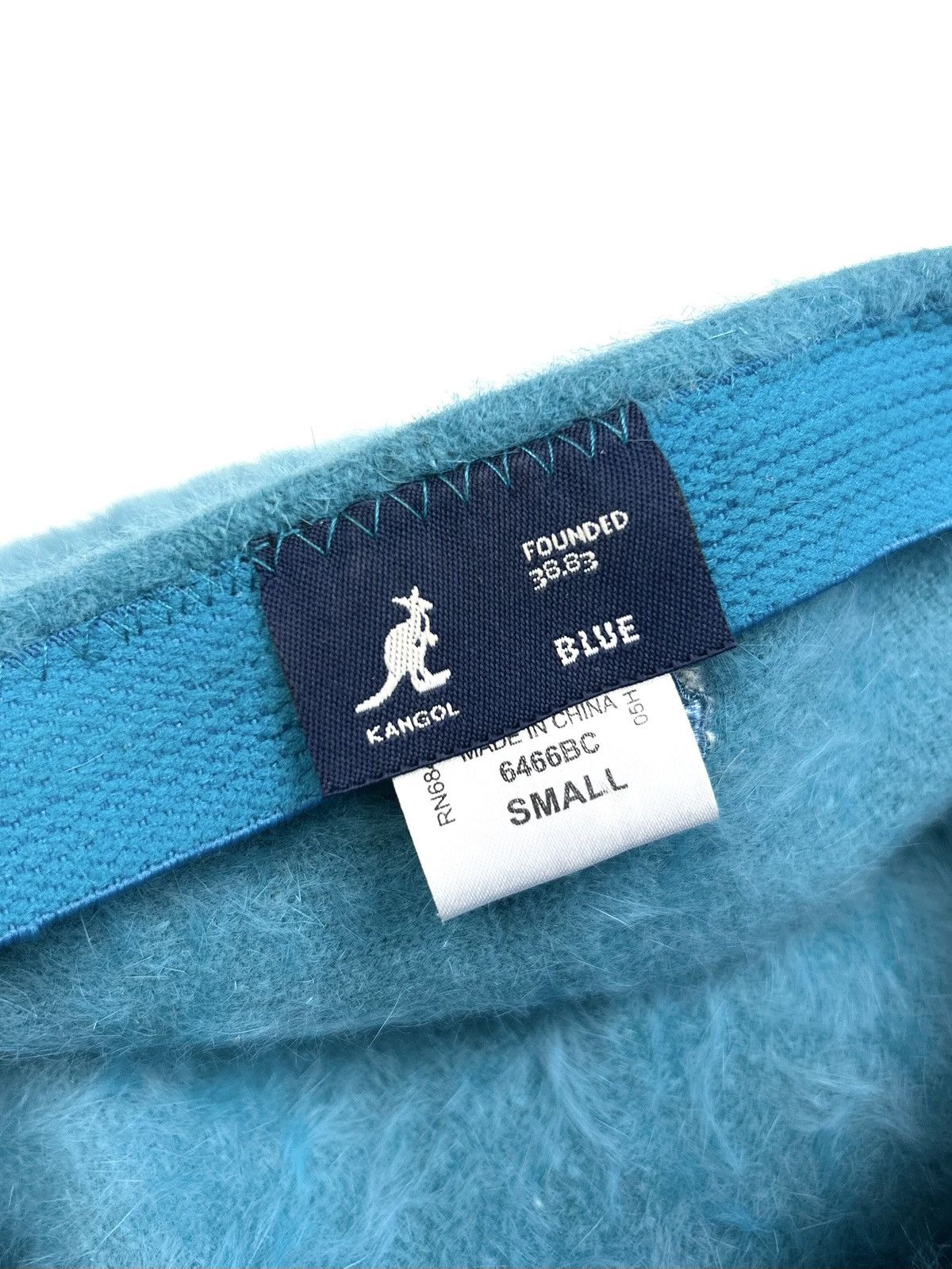 Kangol × Vintage rare Kangol vintage Shavora 506 Fuzzy Cap Blue Hat Y2k Size 30 - 10 Thumbnail