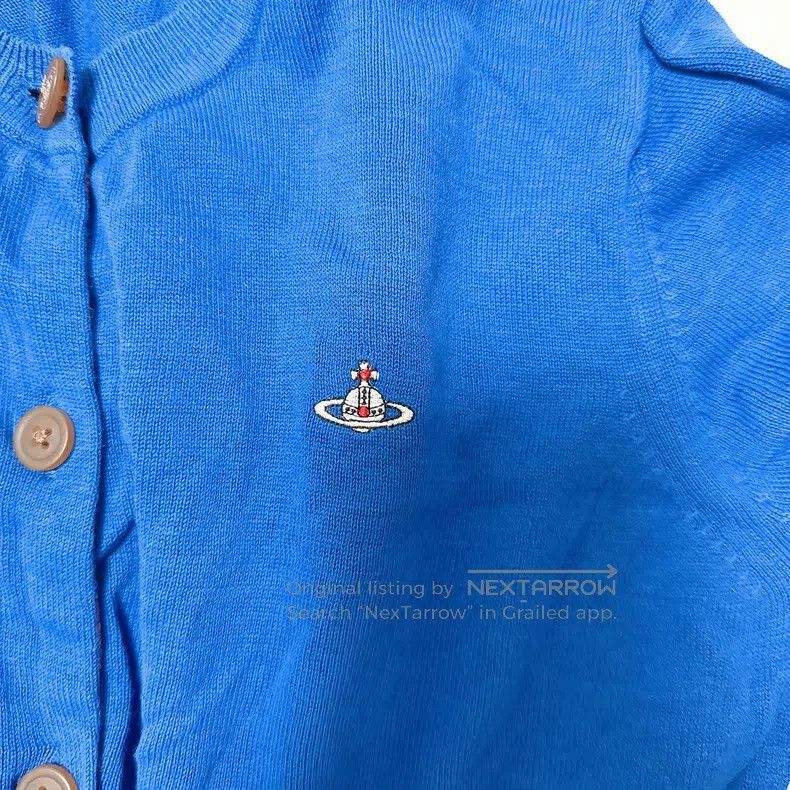 Vivienne Westwood Vivienne Westwood Classic Cardigan Jacket, Navy Blue Size L / US 10 / IT 46 - 6 Thumbnail