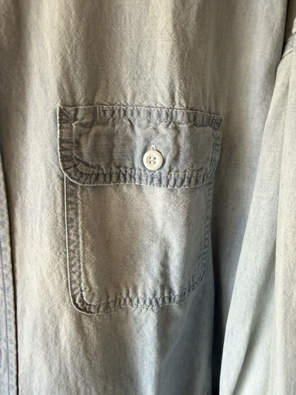 Saint Michael saint michael chambray shirt sz M Size US M / EU 48-50 / 2 - 3 Thumbnail