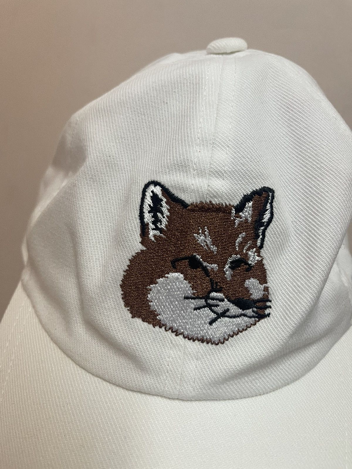Designer × Maison Kitsune Maison Kitsune Large Fox Head Cap Size ONE SIZE - 2 Thumbnail