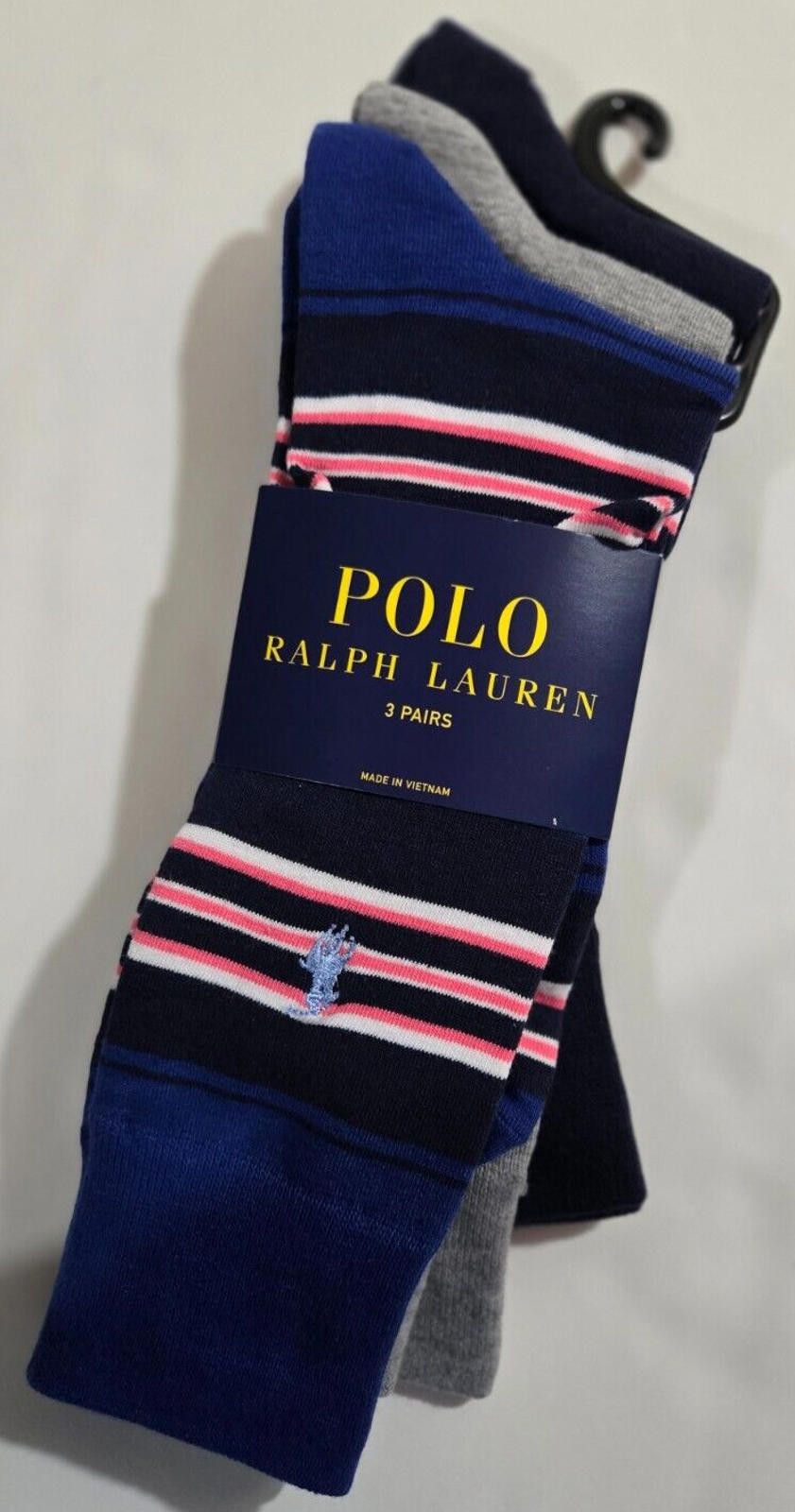 Polo Ralph Lauren Polo Ralph Lauren Mens Trouser Dress Socks 3 pack Size 10-13 Size ONE SIZE - 3 Thumbnail