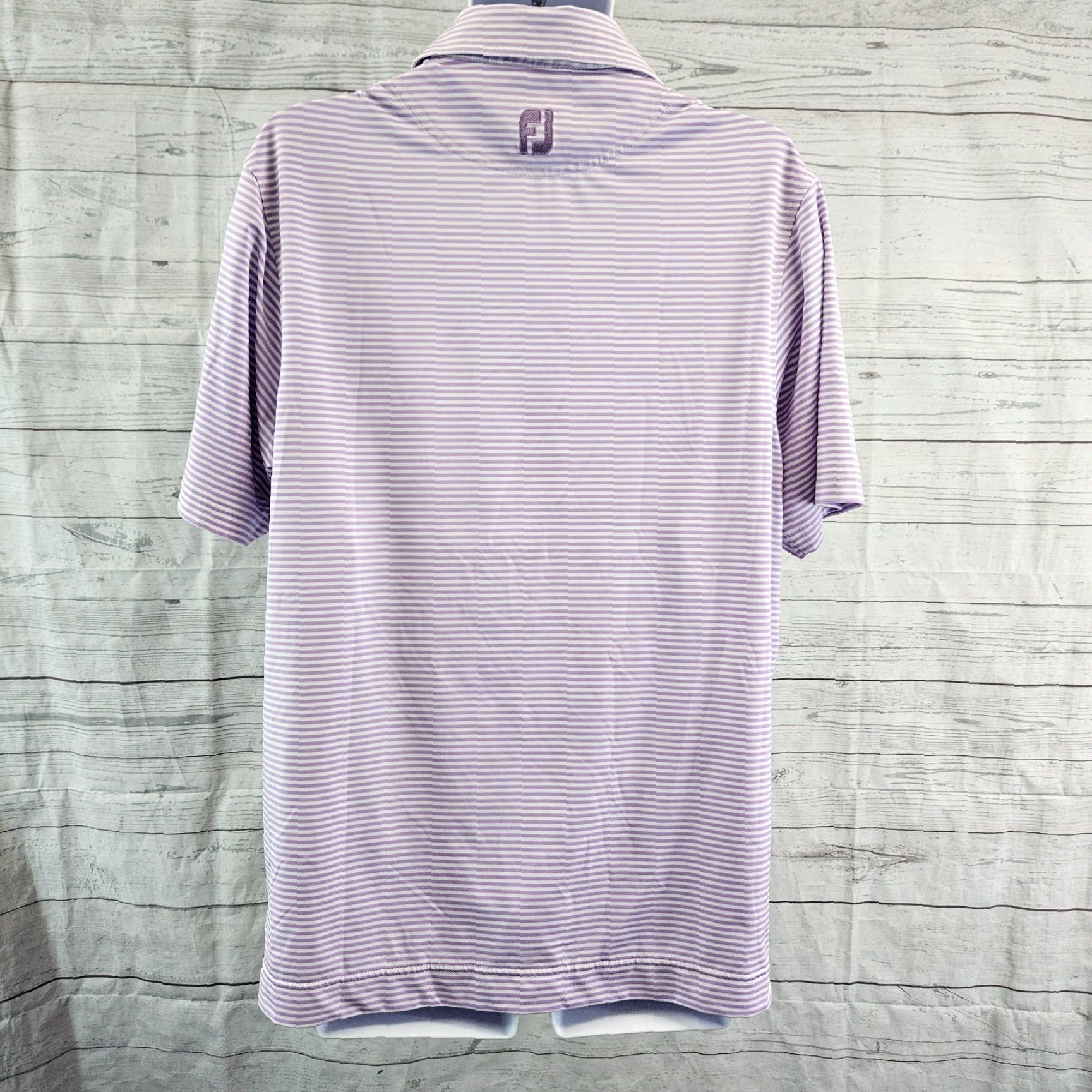Footjoy FootJoy Polo Mens Short Sleeve Purple White Stripe M Size US M / EU 48-50 / 2 - 3 Thumbnail