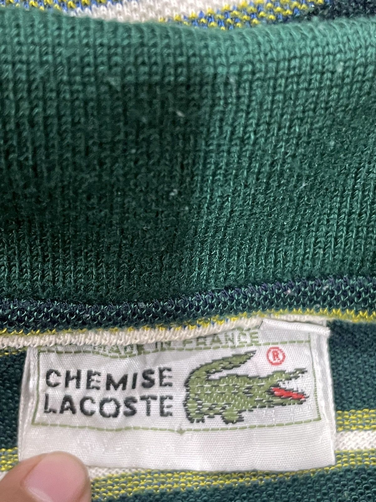 Lacoste Vintage Chemise Lacoste Made In France Polo Size US L / EU 52-54 / 3 - 3 Thumbnail