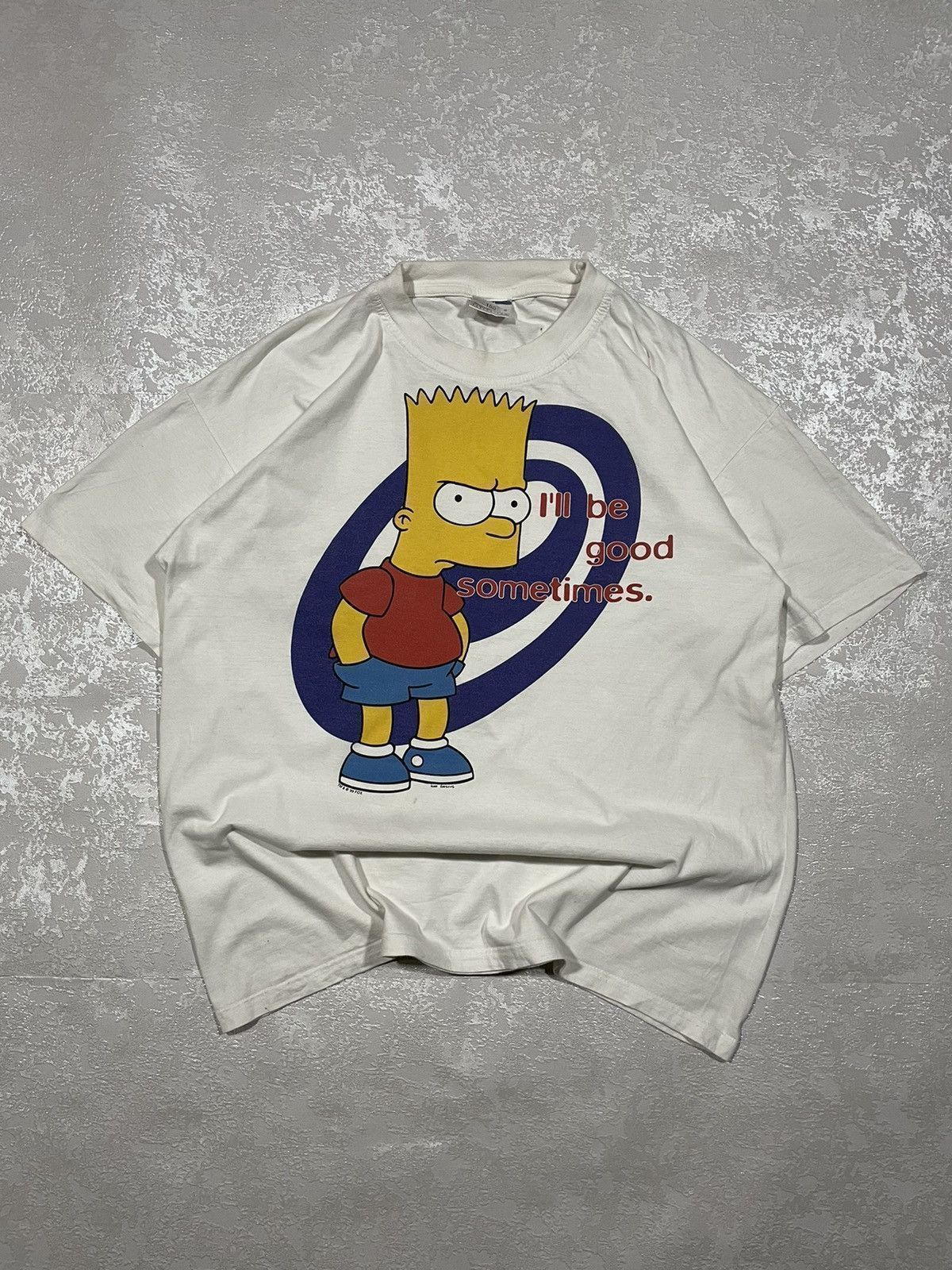 The Simpsons RARE! Vintage Bart Simpson I’ll Be Good Sometimes Tshirt Size US XL / EU 56 / 4 - 1 Thumbnail