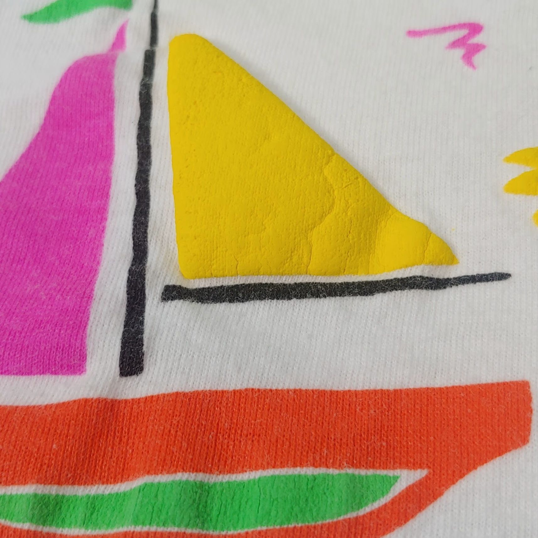 Vintage VINTAGE Short Hills EE T-Shirt Men XL White Beach Surfer Puffy Graphic Sun Palms 90s Summer Size US XL / EU 56 / 4 - 3 Thumbnail