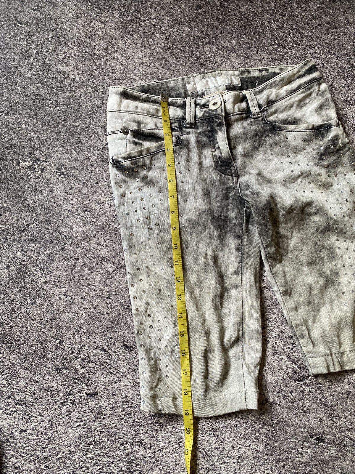 If Six Was Nine × Le Grande Bleu (L.G.B.) × Playboy Y2k Obzee style punk short Jeans Size US 28 / EU 44 - 10 Thumbnail