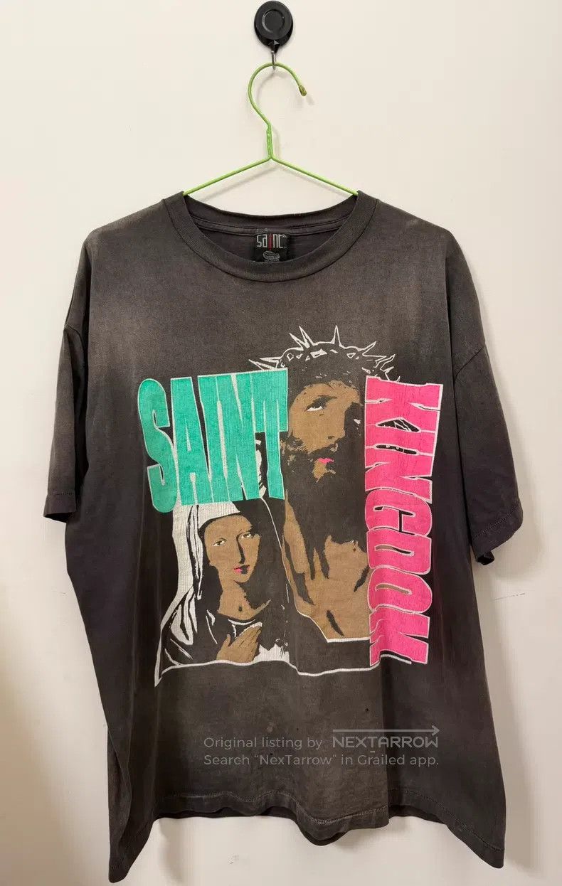 Saint Michael Saint Michael colorful Jesus made old T-shirts Size US XXL / EU 58 / 5 - 1 Thumbnail