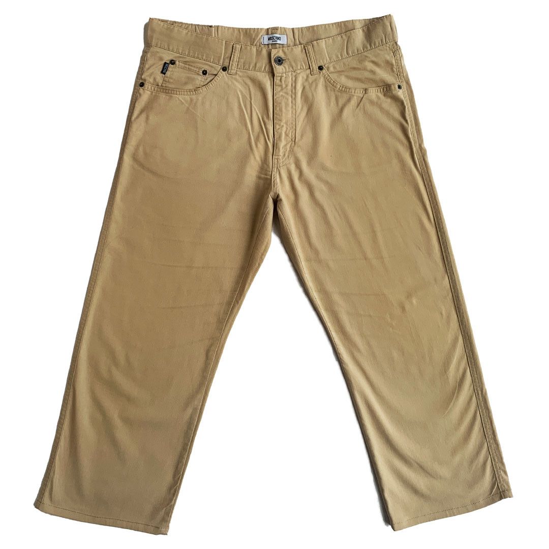 Moschino Moschino - Light Cotton Trouser - Beige - 36W Size US 36 / EU 52 - 1 Thumbnail