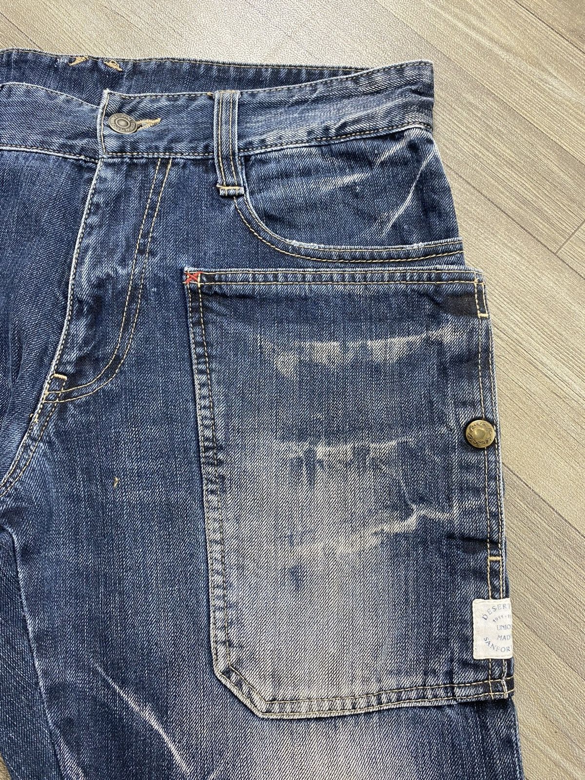 PPFM PPFM Platation Multipocket The Dessert Fox Distressed Jeans Size US 31 - 9 Thumbnail