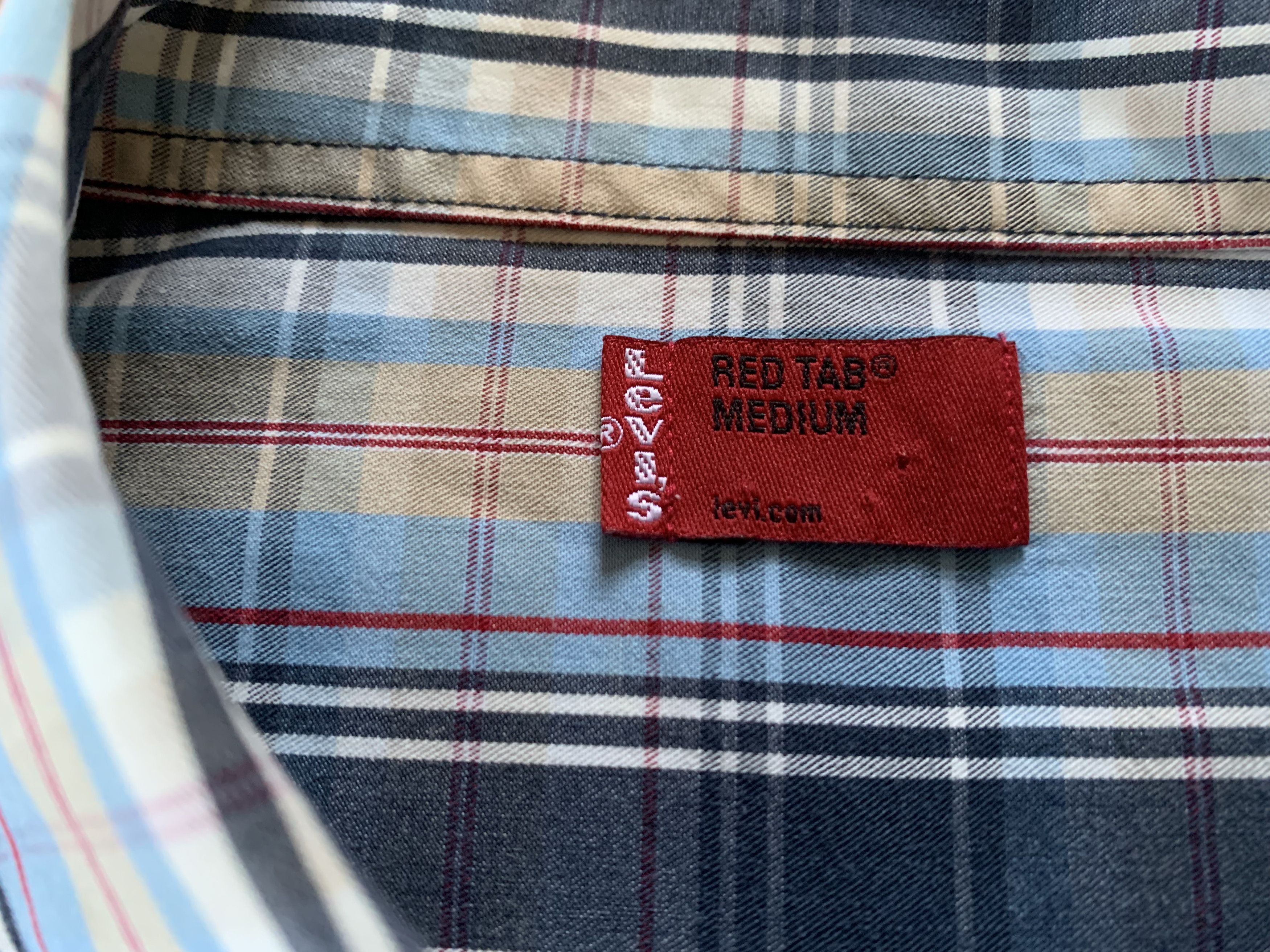 Levi's × Levi's Vintage Clothing × Vintage Levis Red Tab Pocket Plaid Short Sleeve Shirt Button Size US M / EU 48-50 / 2 - 6 Thumbnail