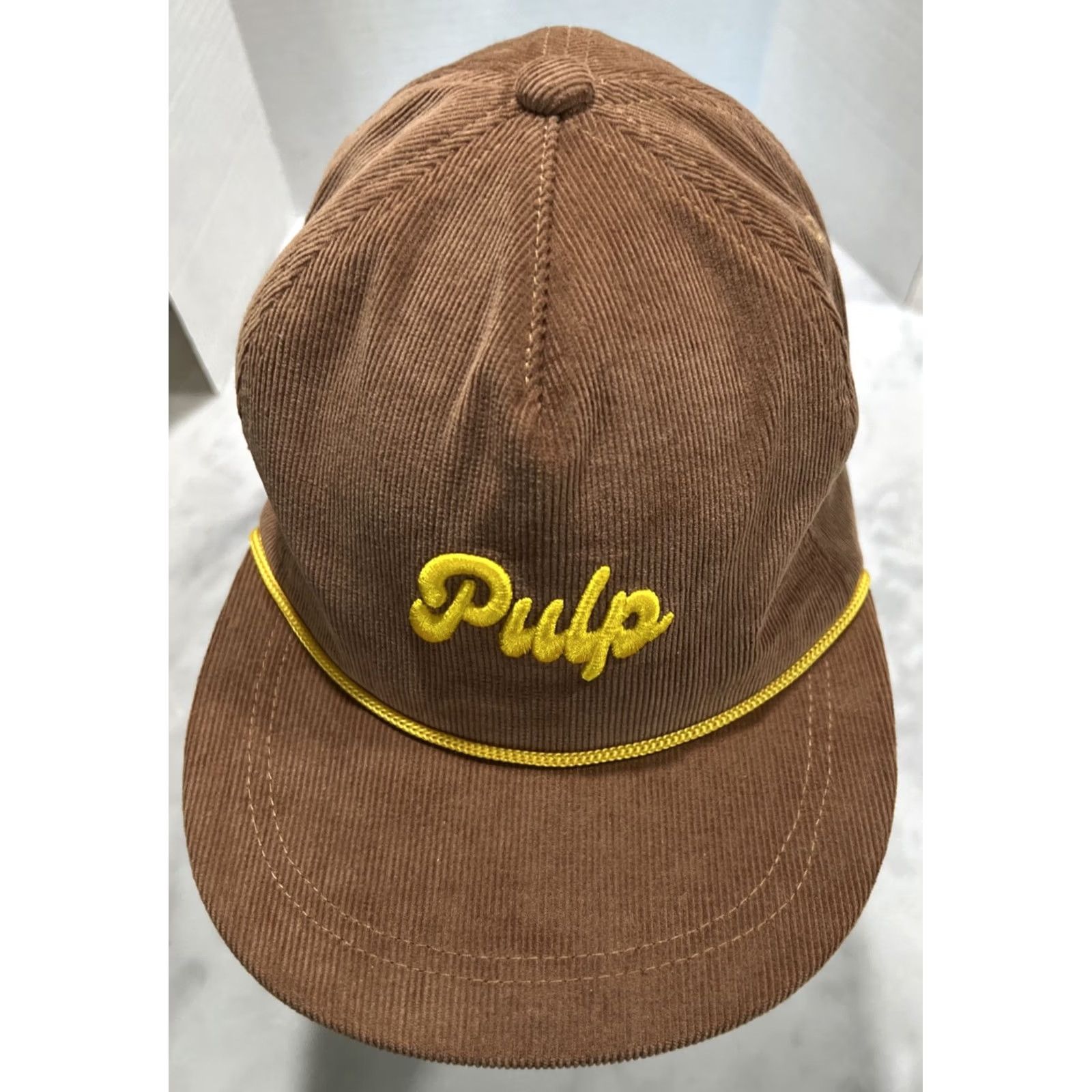 Vintage Pursuit of Ends Pulp High Snapback Hat Cap Adjustable Corduroy Rope Brown Mens Trucker Hat Brown Corduroy Rope Adjustable Cap Size ONE SIZE - 7 Thumbnail