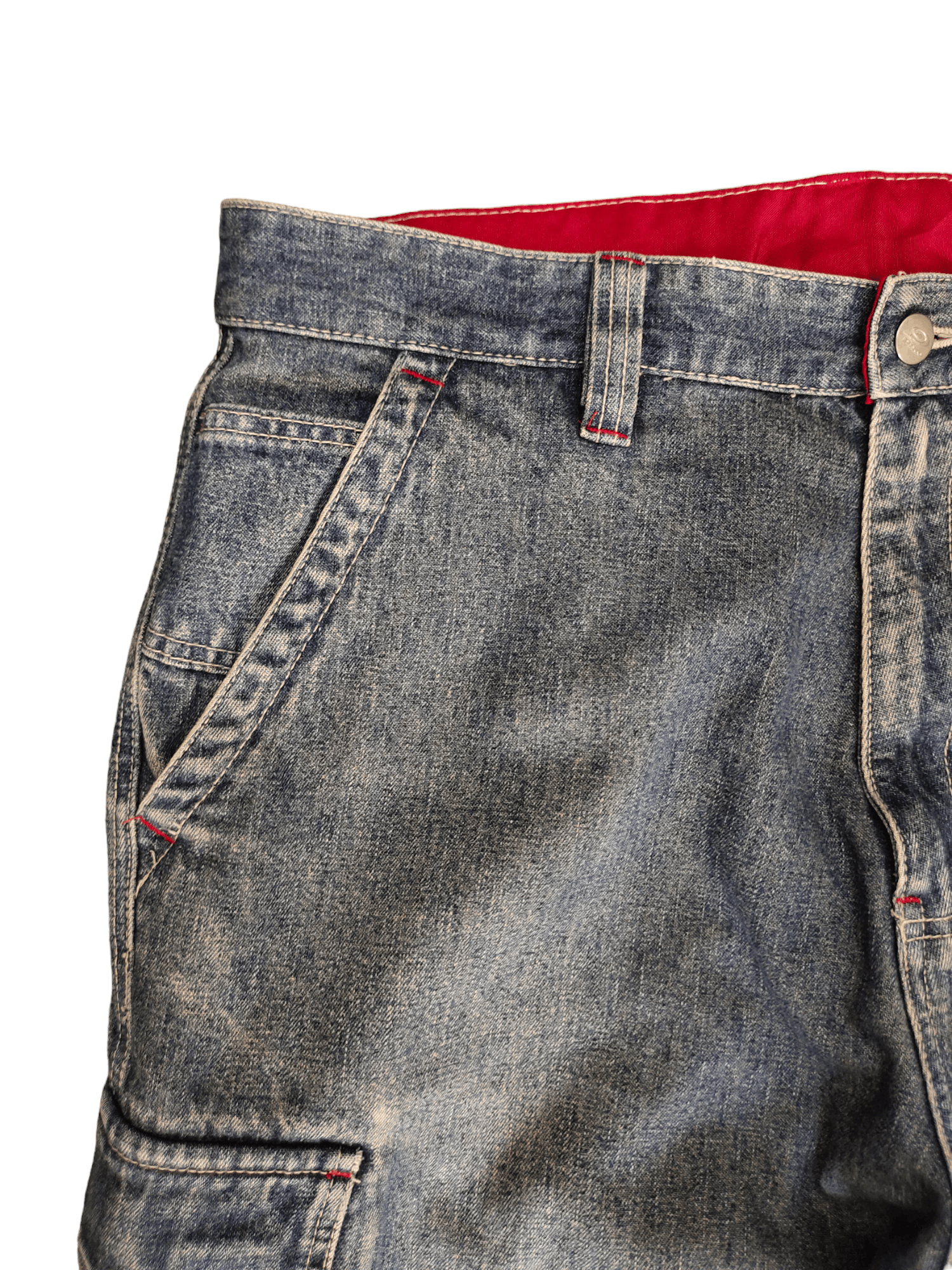 Japanese Brand Baggy Jeans Piko Cargo Wide Leg Denim Y2k Jnco Streetwear Size US 34 / EU 50 - 12 Thumbnail