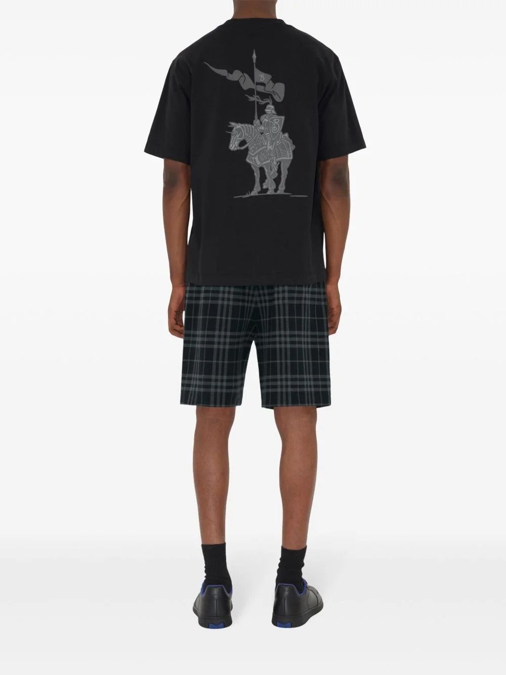 Burberry os11x0326 Check-Print Shorts in Multicolor Size US 34 / EU 50 - 4 Thumbnail
