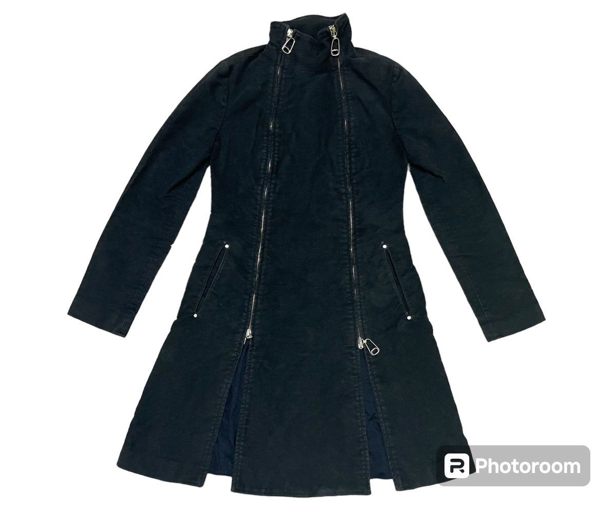 RARE MOSCHINO JEANS MULTI ZIPPER LONG JACKET