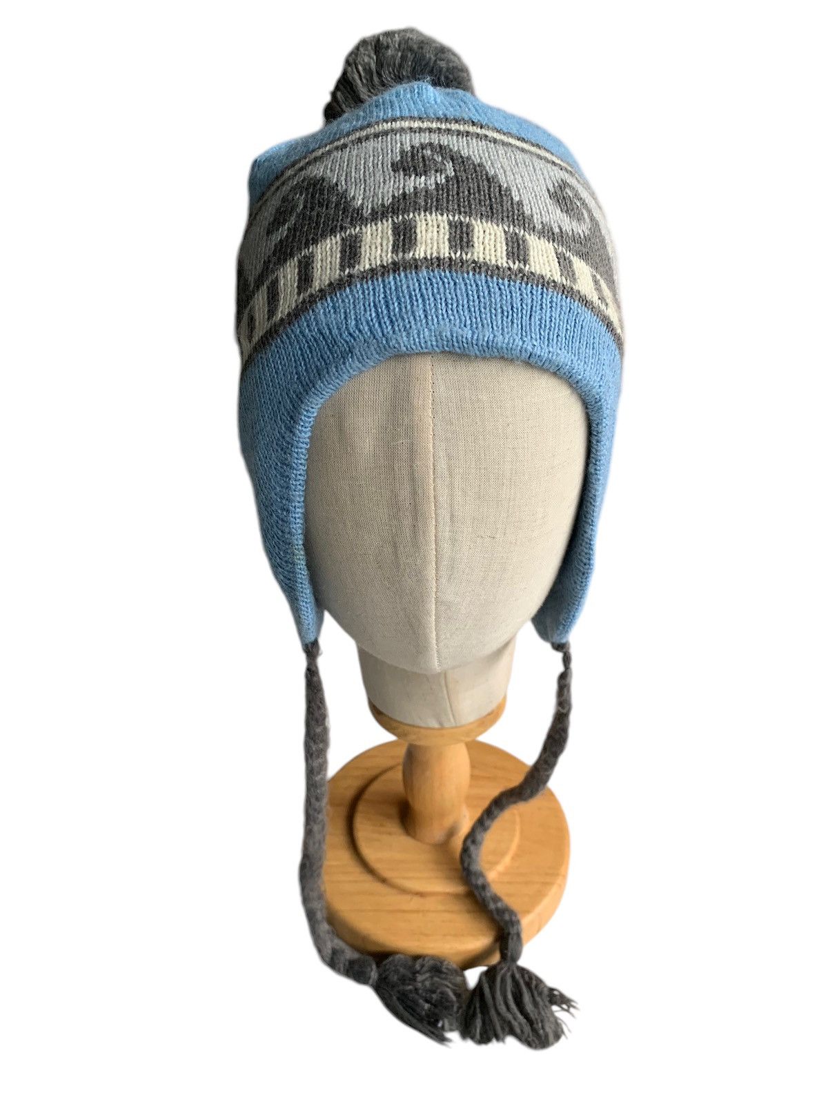 Japanese Brand × Kapital × Vintage Knitted Earflap Nice Design Winter Sessions Beanie Hats Size ONE SIZE - 4 Thumbnail