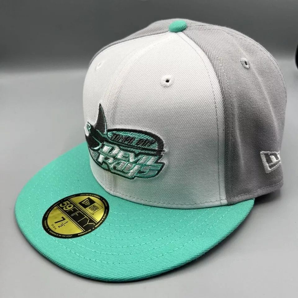New Era Tampa Bay Rays Hat Men 7 1/2 Inaugural Season 1998 Fitted Size ONE SIZE - 3 Thumbnail