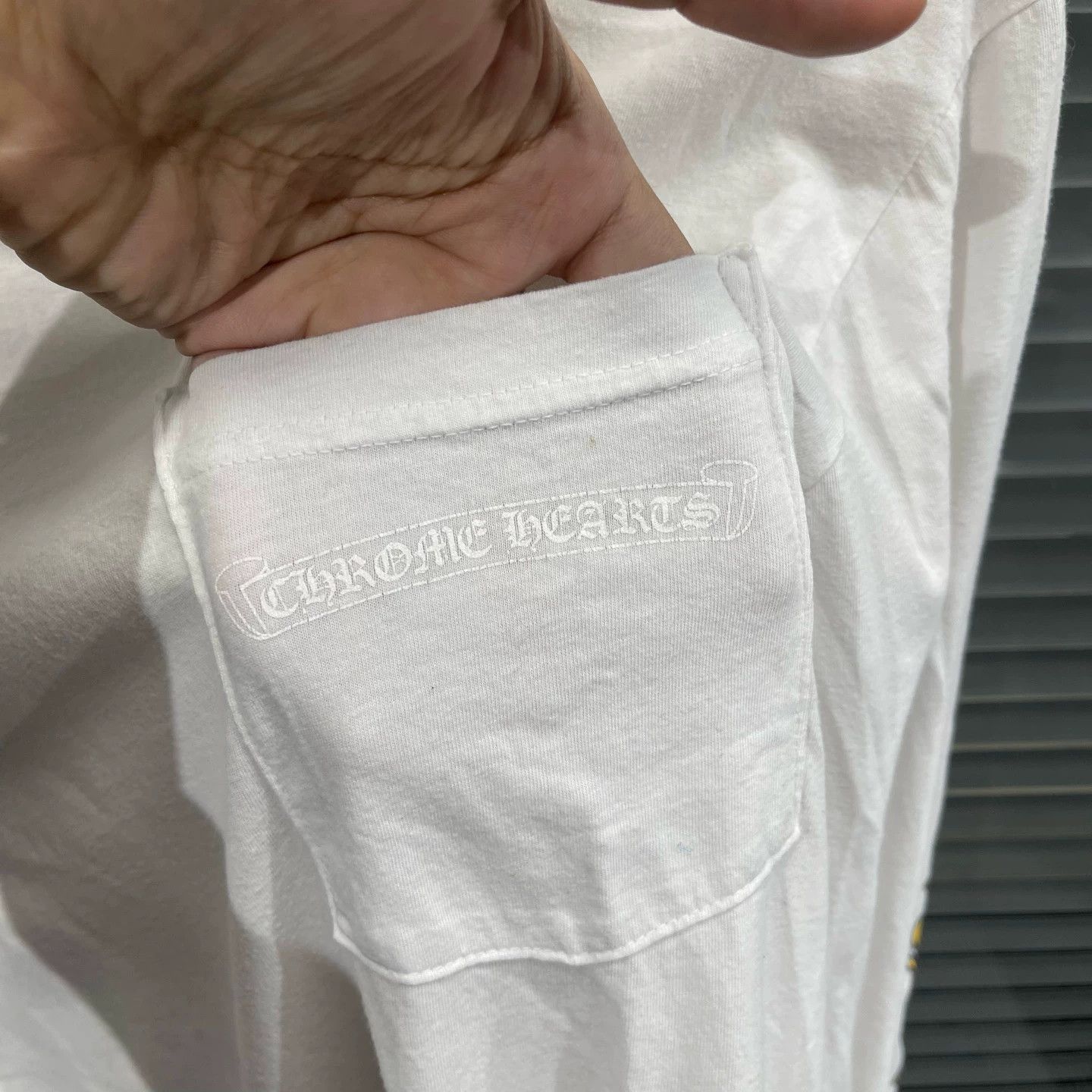 Chrome Hearts Chrome Hearts White Sanskrit Sword Graphic Long Sleeve M Size US M / EU 48-50 / 2 - 4 Thumbnail