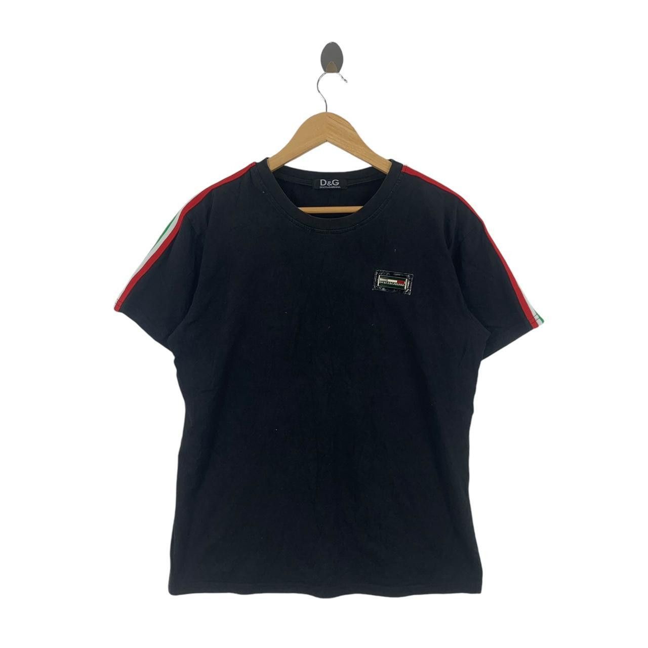 Vintage DOLCE GABBANA D&G Embossed Logo Tee Shirt Top