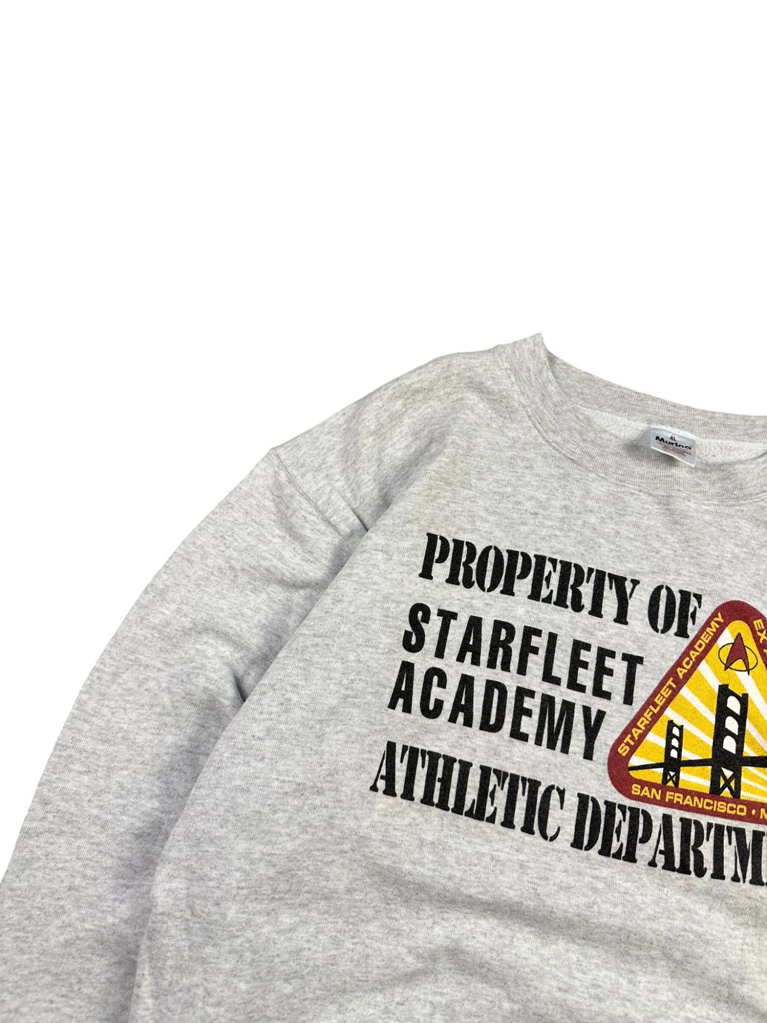 Vintage '97 Star Trek Starfleet Academy University Boxy Sweatshirt Size US XL / EU 56 / 4 - 5 Thumbnail