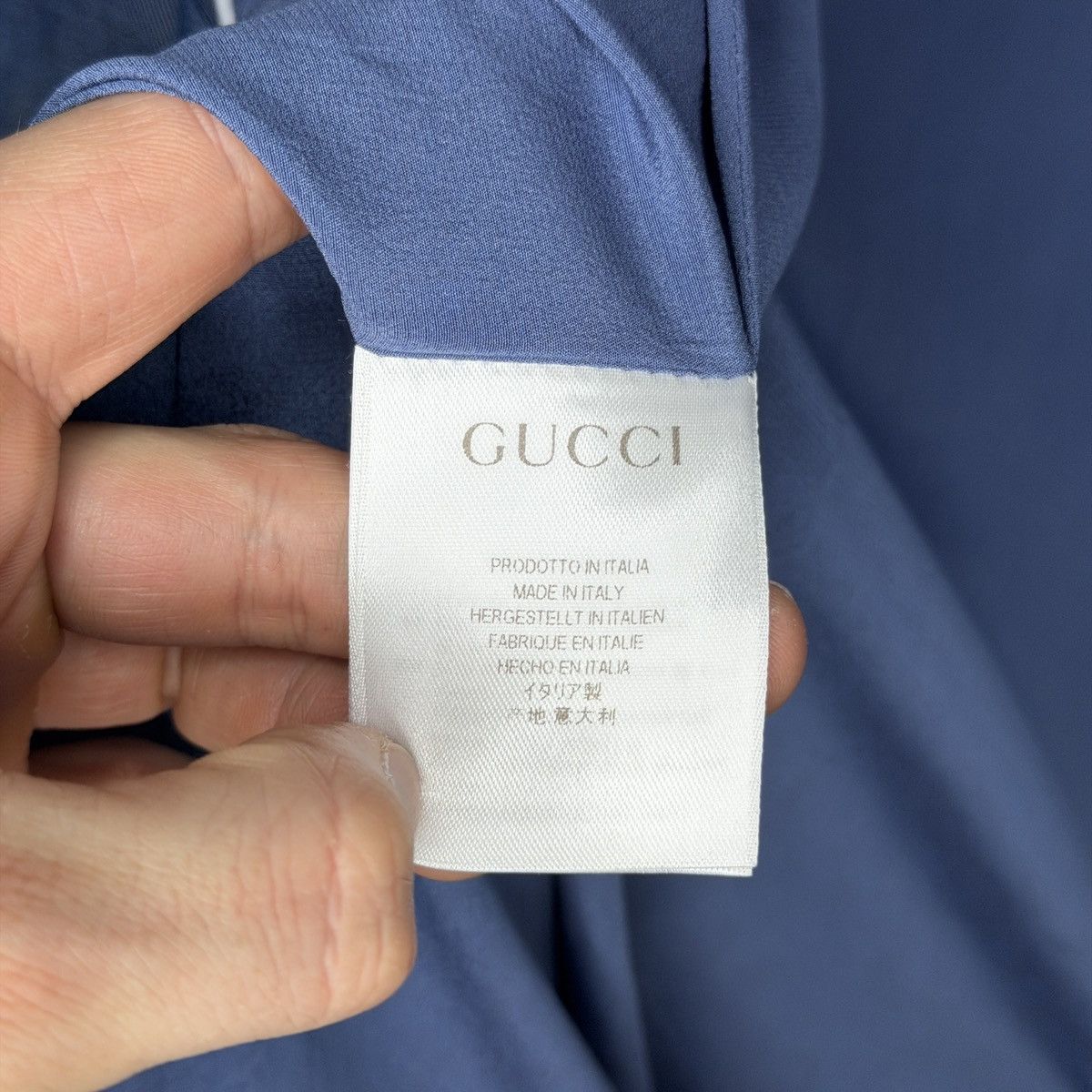 Gucci 2000s' Gucci by Tom Ford Blue Silk Rayon Blazer Jacket Size M / US 6-8 / IT 42-44 - 13 Thumbnail