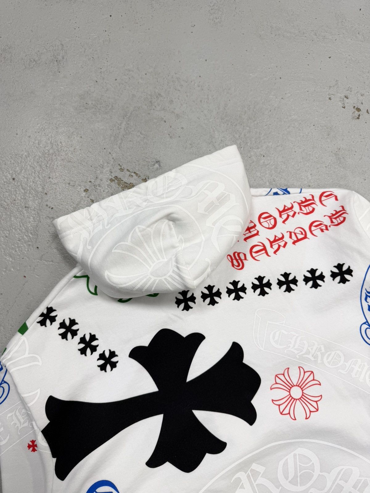 Chrome Hearts Chrome Hearts Stencil Monogram Hoodie White Large Size US L / EU 52-54 / 3 - 7 Thumbnail