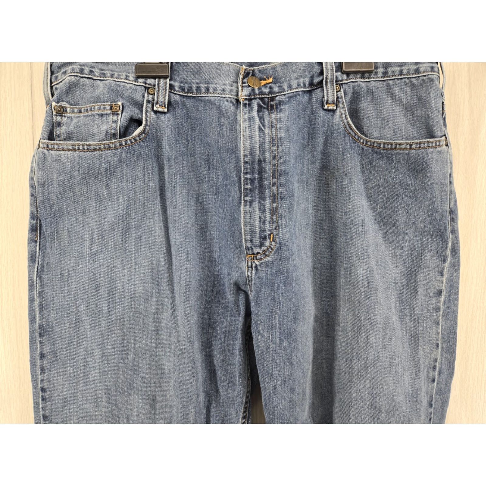 Carhartt Carhartt Jeans Mens Blue Denim 38x36 Straight Regular Fit Work Casual B325 LGB Size US 38 / EU 54 - 3 Thumbnail