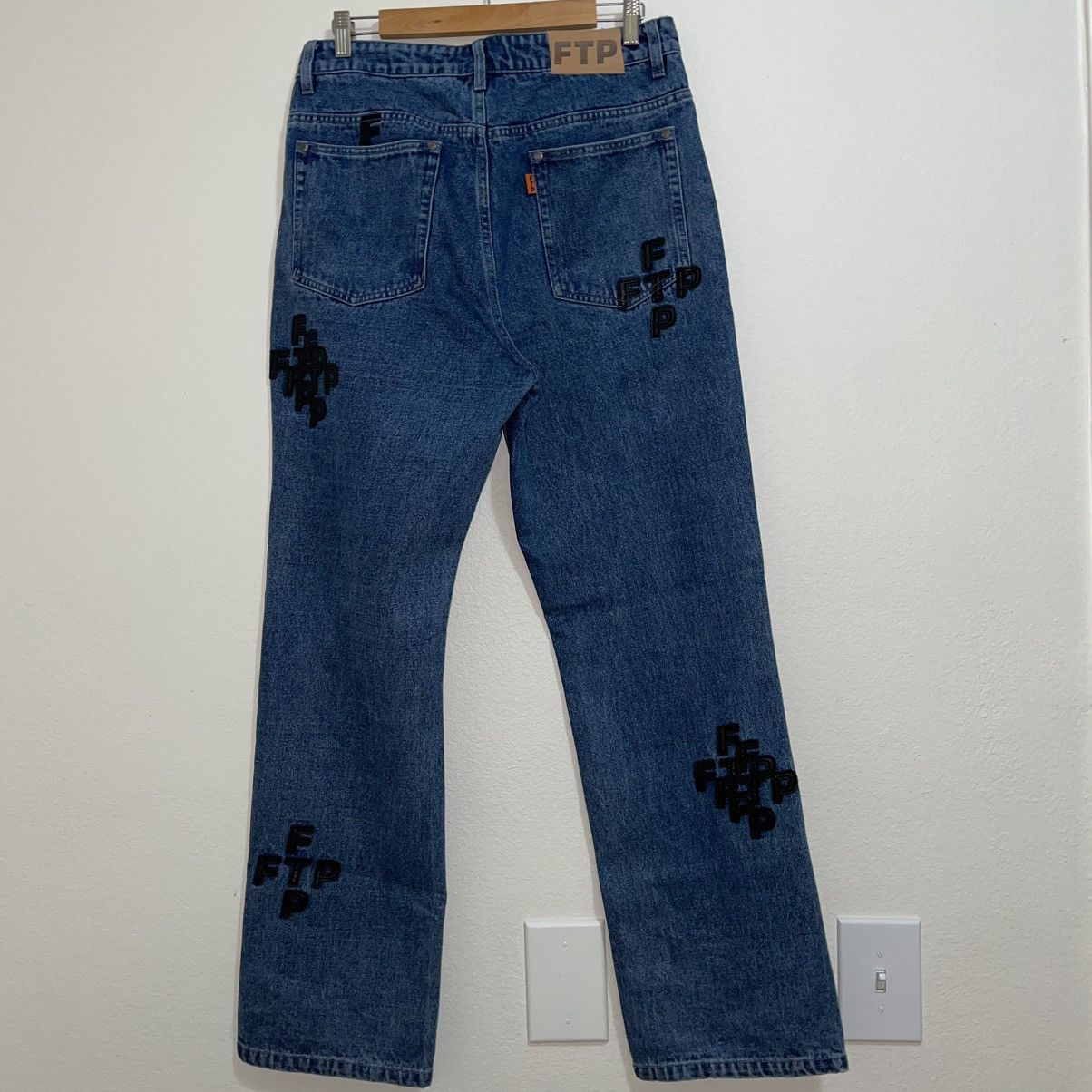 Fuck The Population FTP Chrome Heart Style Patch Denim Size US 32 / EU 48 - 5 Thumbnail