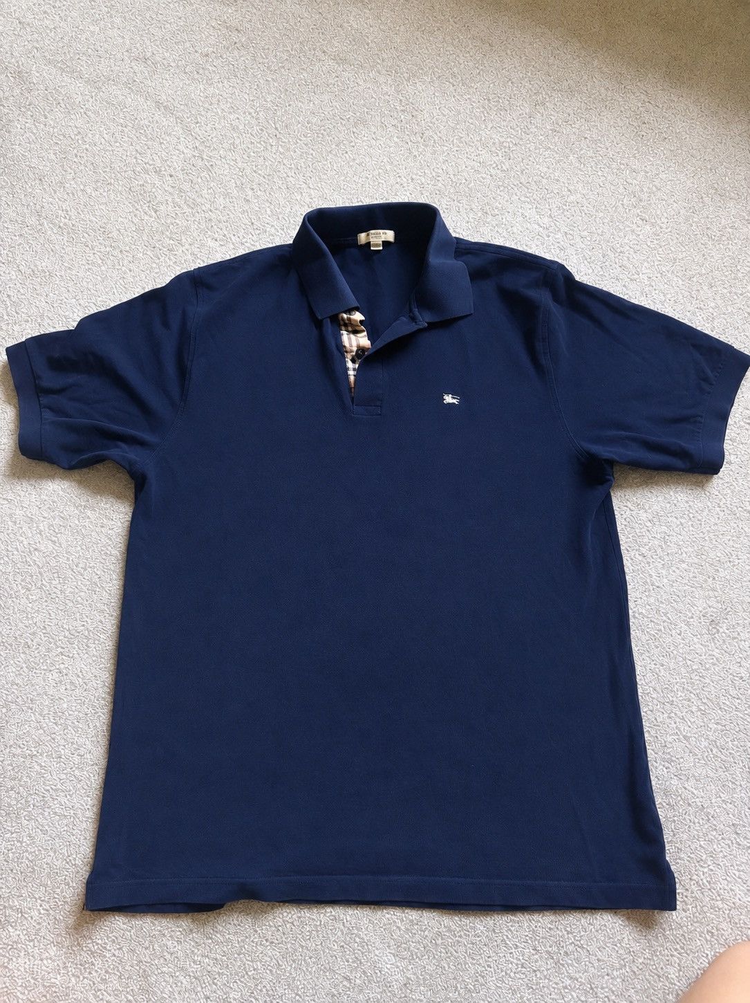 Burberry Authentic Blue Burberry Polo Size US L / EU 52-54 / 3 - 1 Thumbnail
