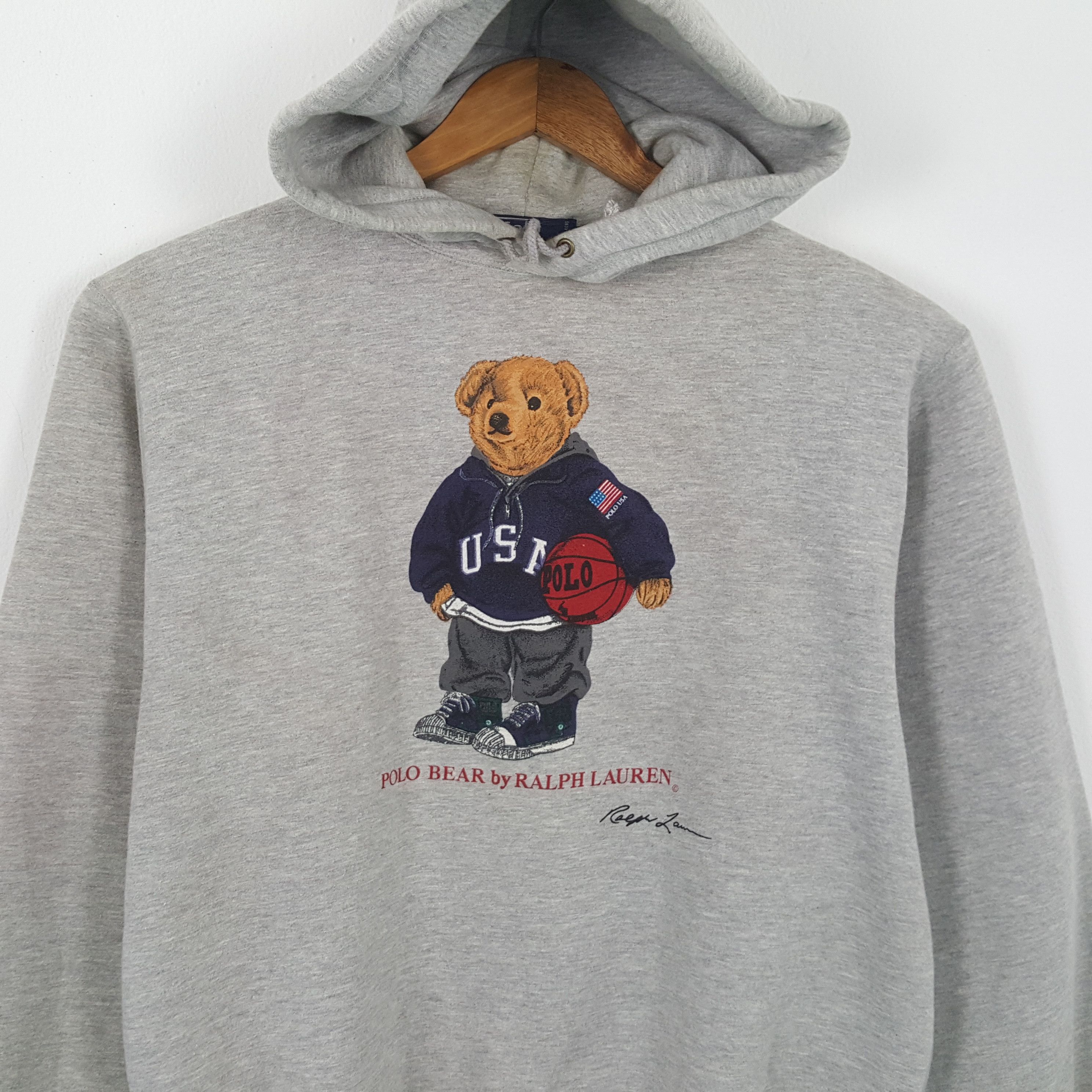 Polo Ralph Lauren × Vintage Vintage POLO BEAR by RALPH LAUREN Streetwear Style Hoodies Size US L / EU 52-54 / 3 - 2 Thumbnail
