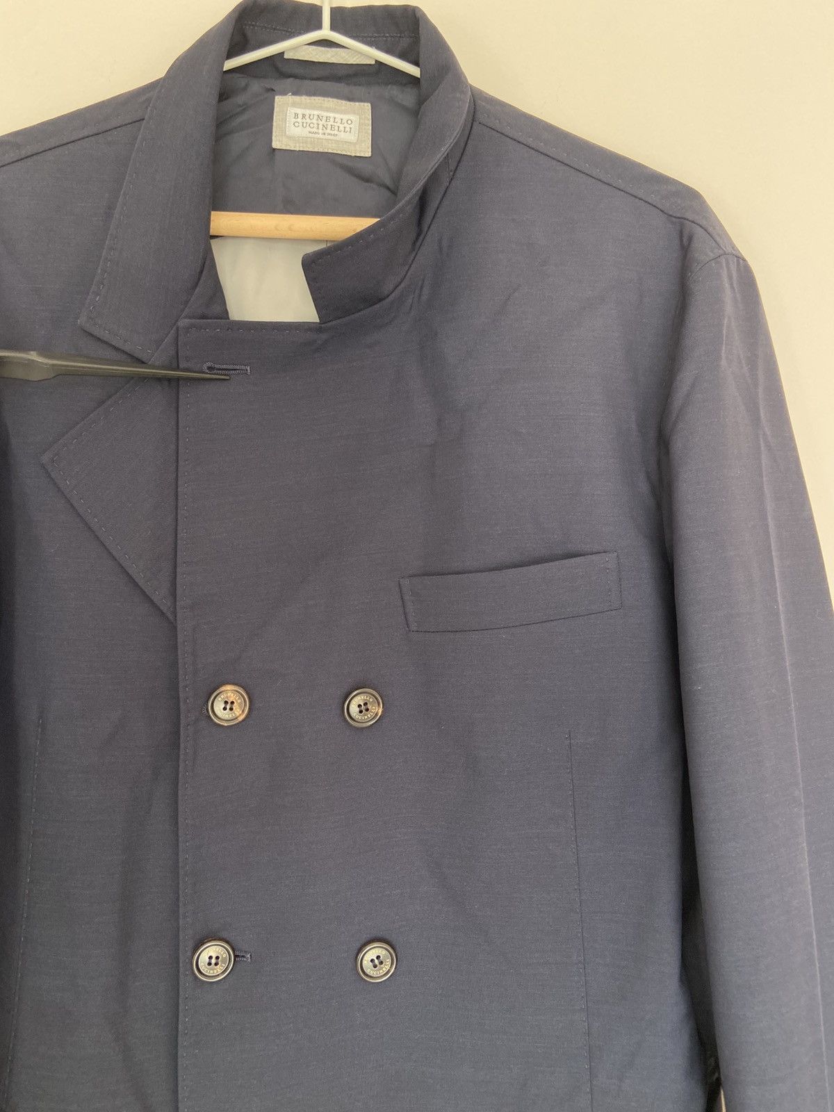 Brunello Cucinelli Brunello Cucinelli Double Breasted Blazer Size 40R - 9 Thumbnail