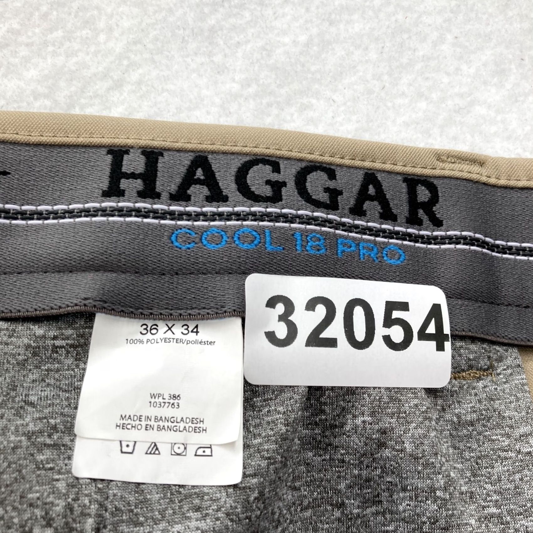 Haggar Haggar Cool 18 Pro Dress Pants Mens 36x34 Straight Fit Brown Stretch Waistband Size US 36 / EU 52 - 4 Thumbnail