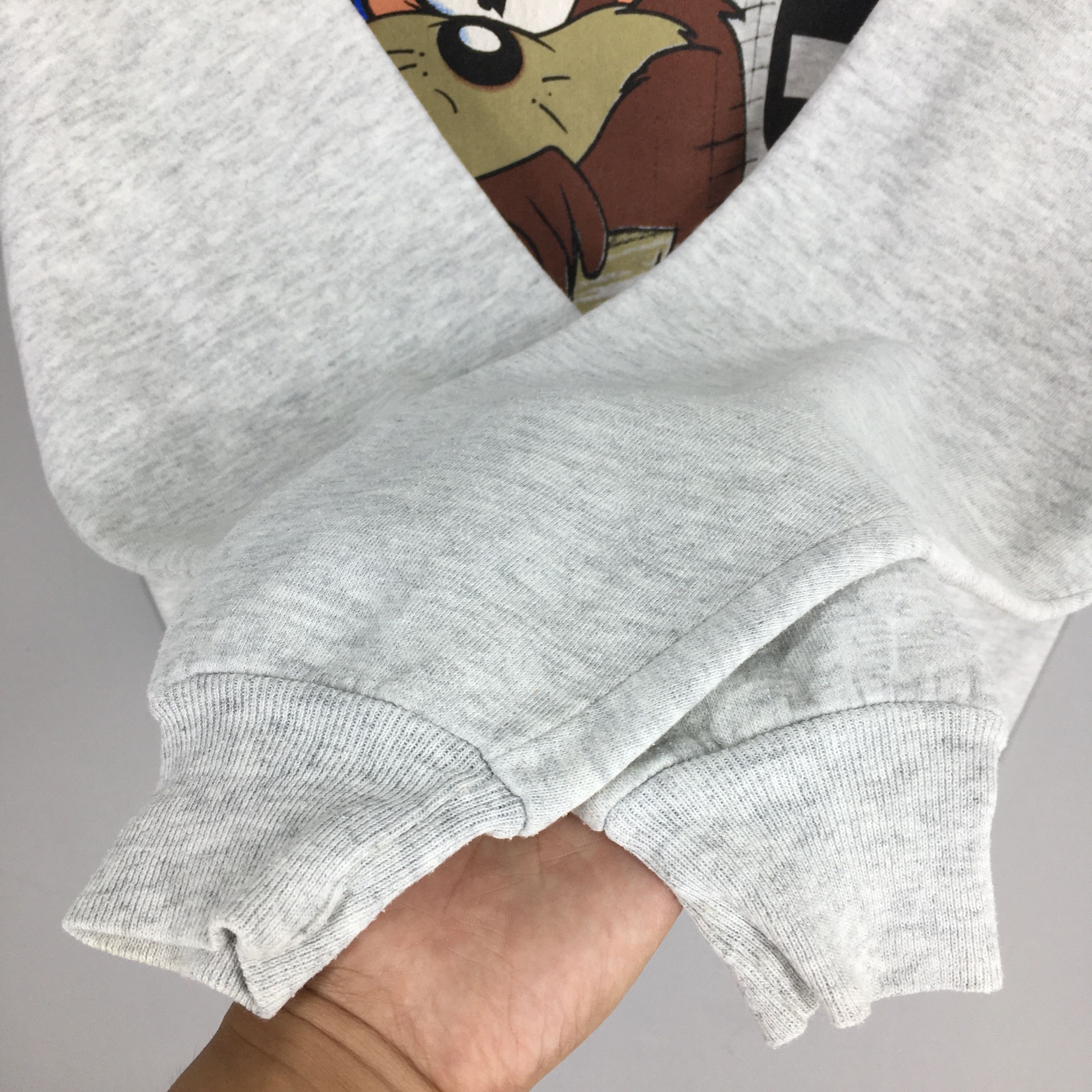 Velva Sheen Vintage 90s Taz-Mania Iowa Gray Sweatshirt Large Size US L / EU 52-54 / 3 - 7 Thumbnail