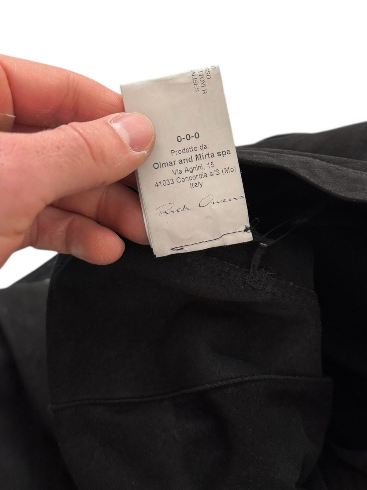 Rick Owens SAMPLE 2014 Moody Durag Lambskin Leather Head Drape Size ONE SIZE - 12 Thumbnail