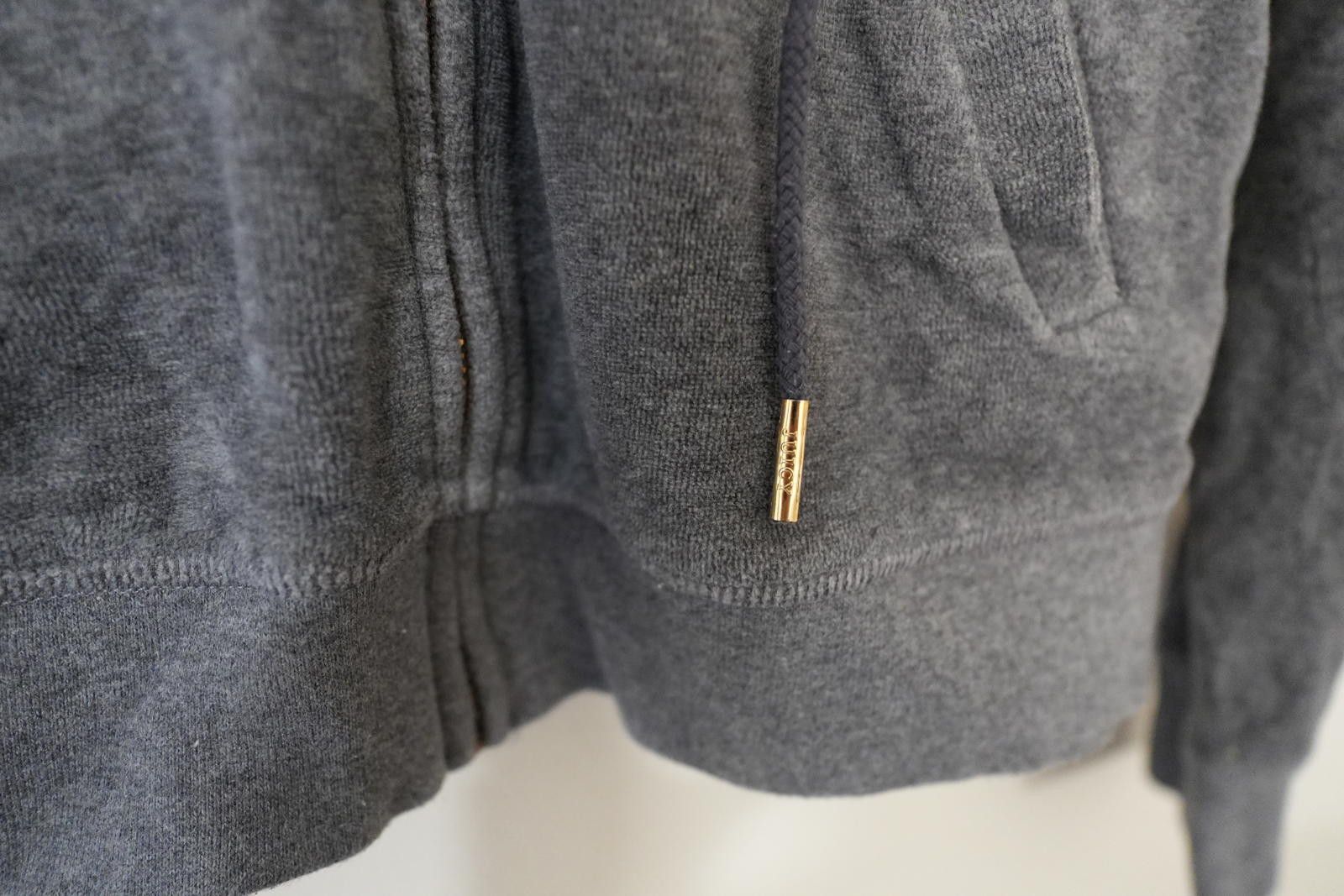 Other Juicy Couture Jacket Women's M Grey VTG Y2K Track Velour Size M / US 6-8 / IT 42-44 - 3 Thumbnail