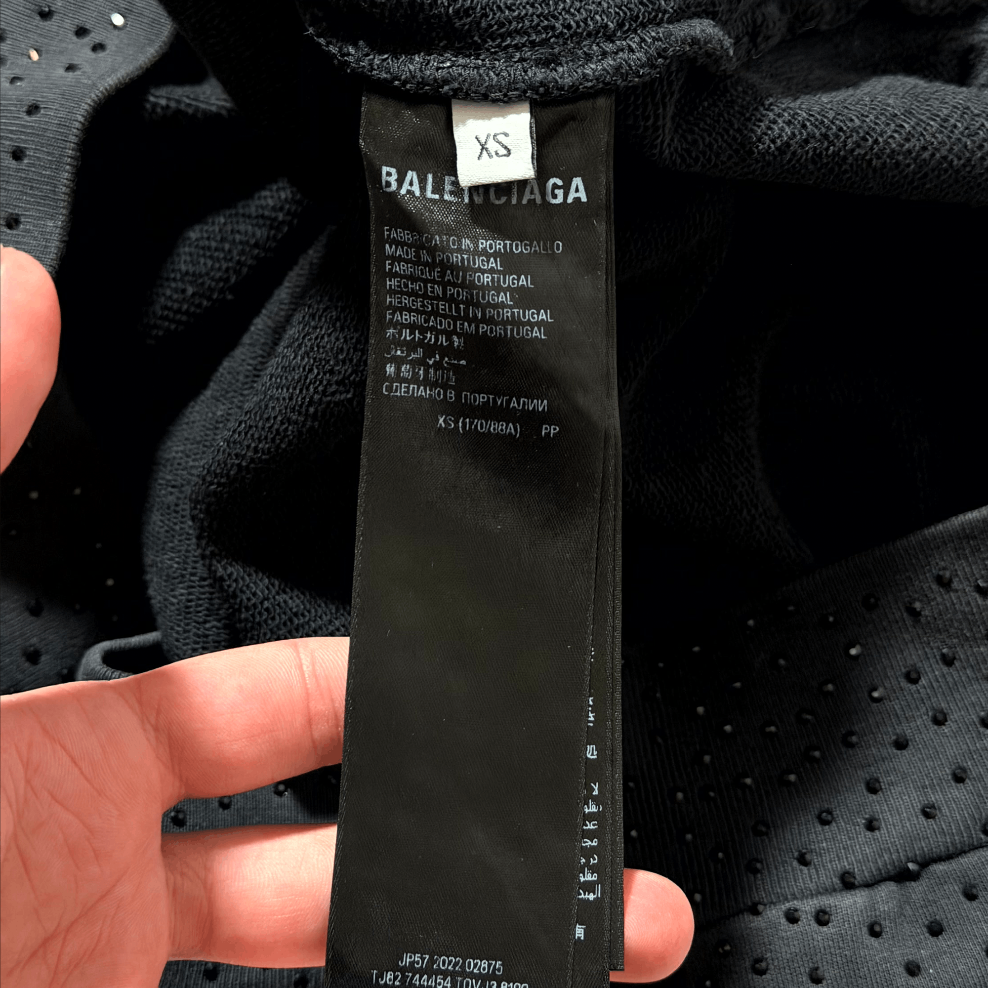 Balenciaga 2022 Balenciaga Black Rhinestone Zip Up Size US XS / EU 42 / 0 - 5 Thumbnail