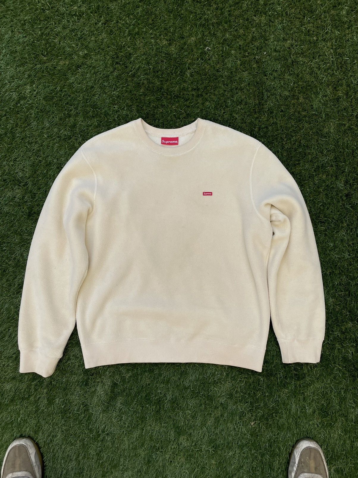 Supreme Supreme small box logo polartec pullover sweatshirt