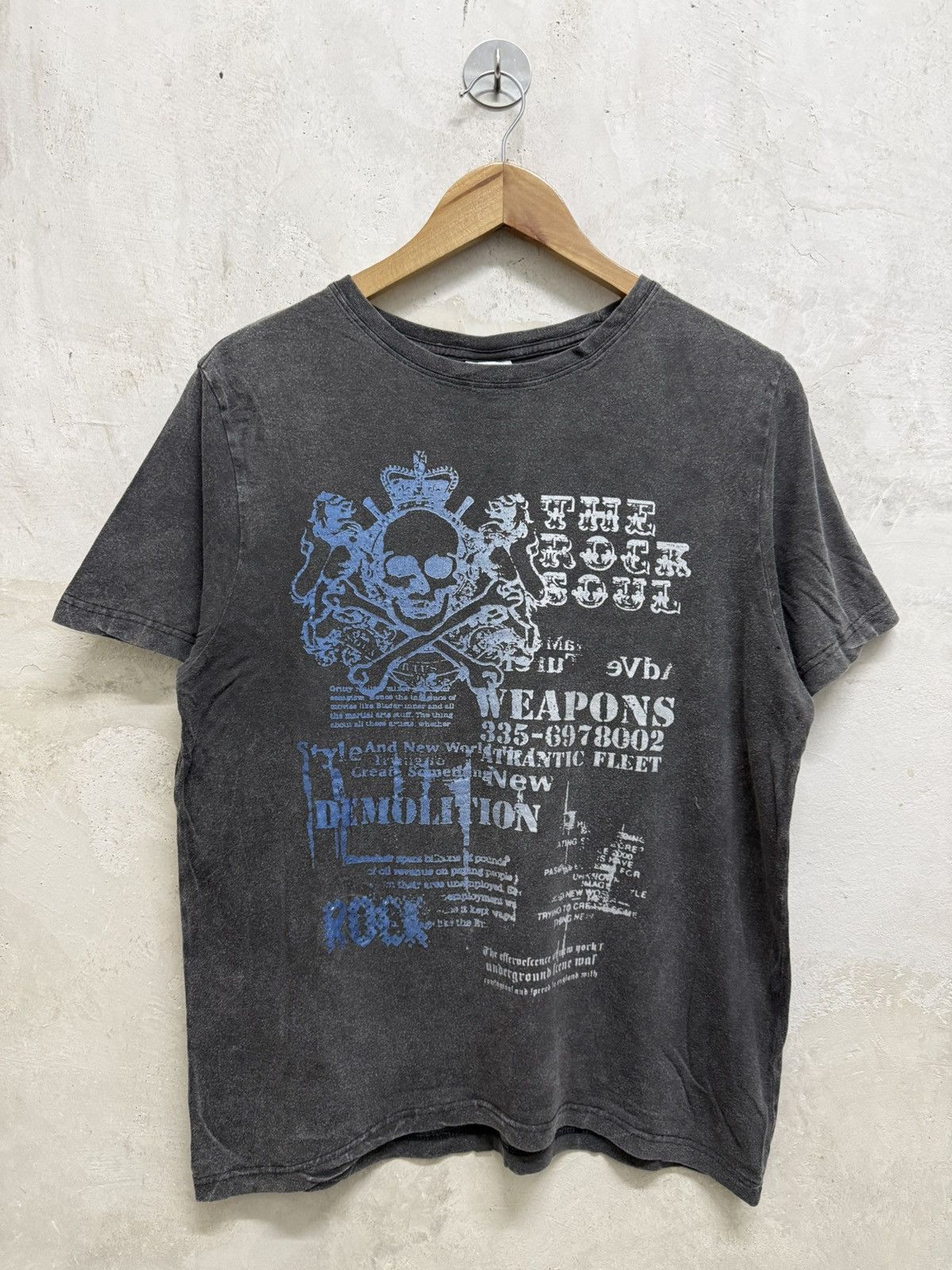 If Six Was Nine 2000s Faded Skull Poems Gothic Thrash Tshirt Size US S / EU 44-46 / 1 - 3 Thumbnail