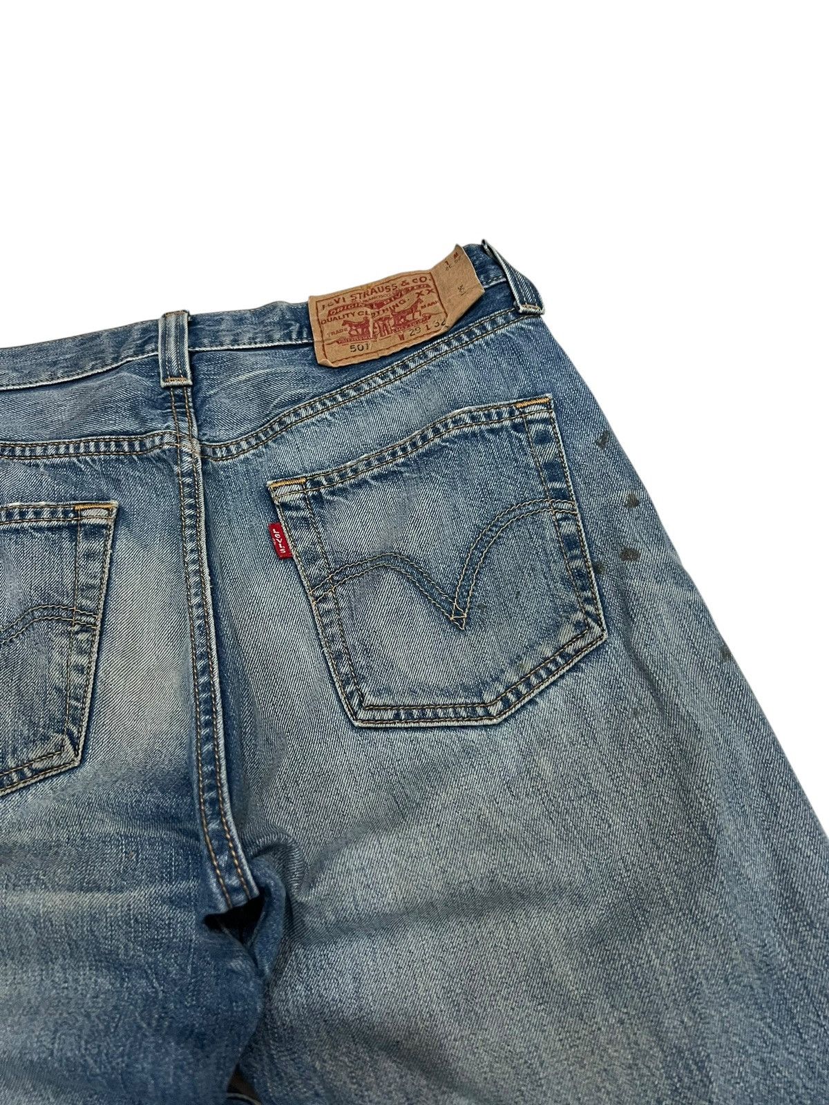 Levi's Vintage Levis 501 Distress Clawmark Jean Size US 28 / EU 44 - 16 Thumbnail