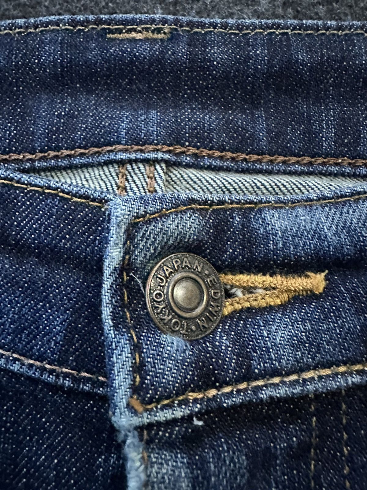 Edwin Vintage Edwin 503 Tokyo Fade Washed Denim 32x29 D294 Size US 32 / EU 48 - 10 Thumbnail