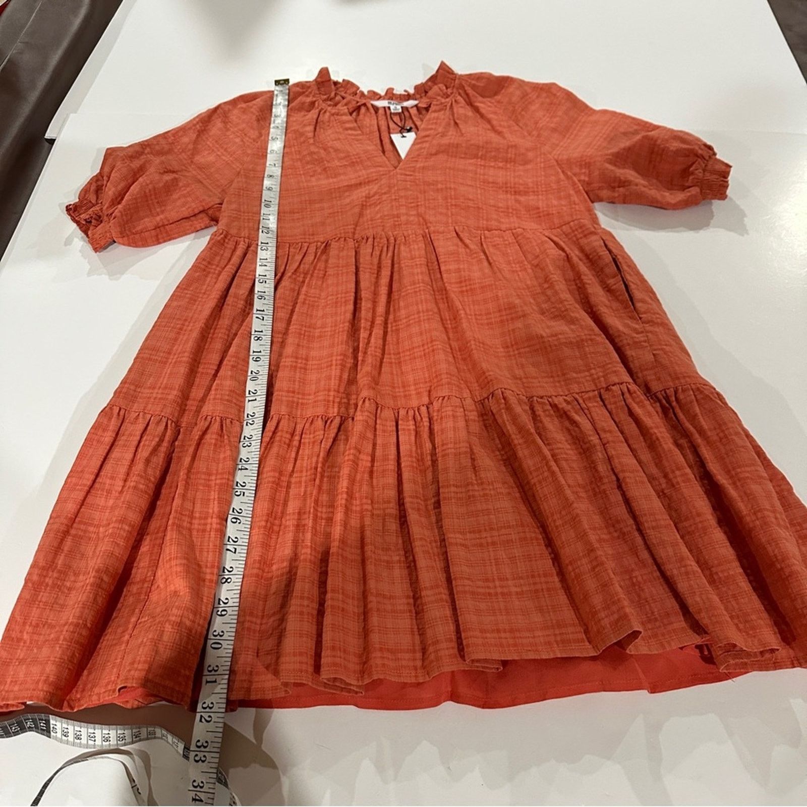 BB Dakota BB Dakota by Steve Madden Hustle and Glow Coral Mini Dress Size S / US 4 / IT 40 - 10 Thumbnail