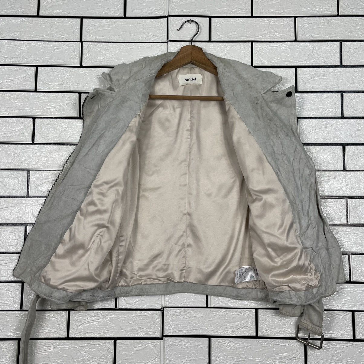 Japanese Brand Snidel Double Colar Leather Jacket Size S / US 4 / IT 40 - 11 Thumbnail