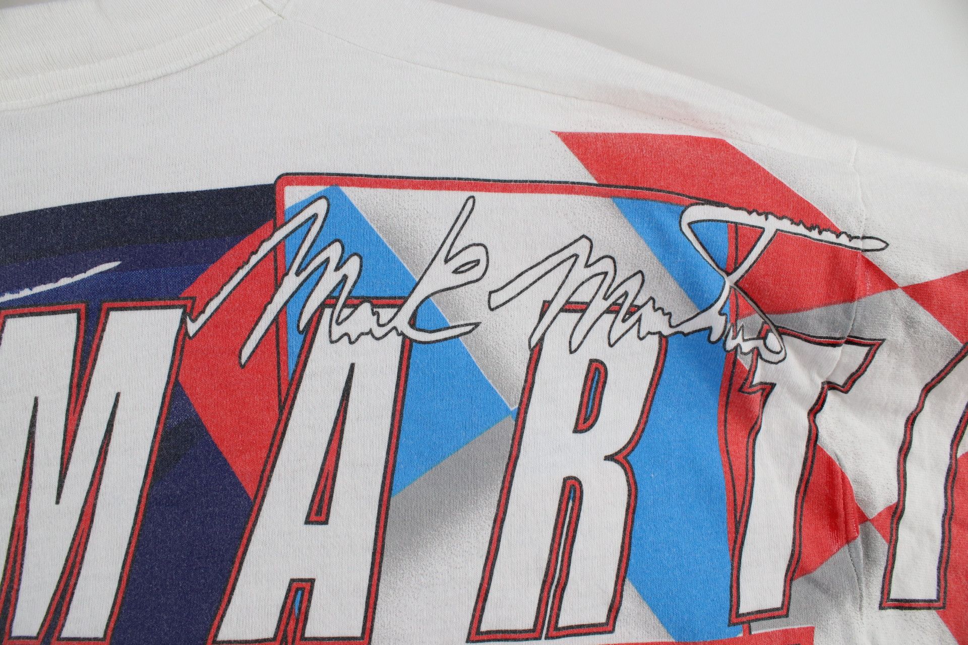 Vintage Vintage 90s NASCAR All Over Print Mark Martin T-Shirt USA Size US L / EU 52-54 / 3 - 13 Thumbnail