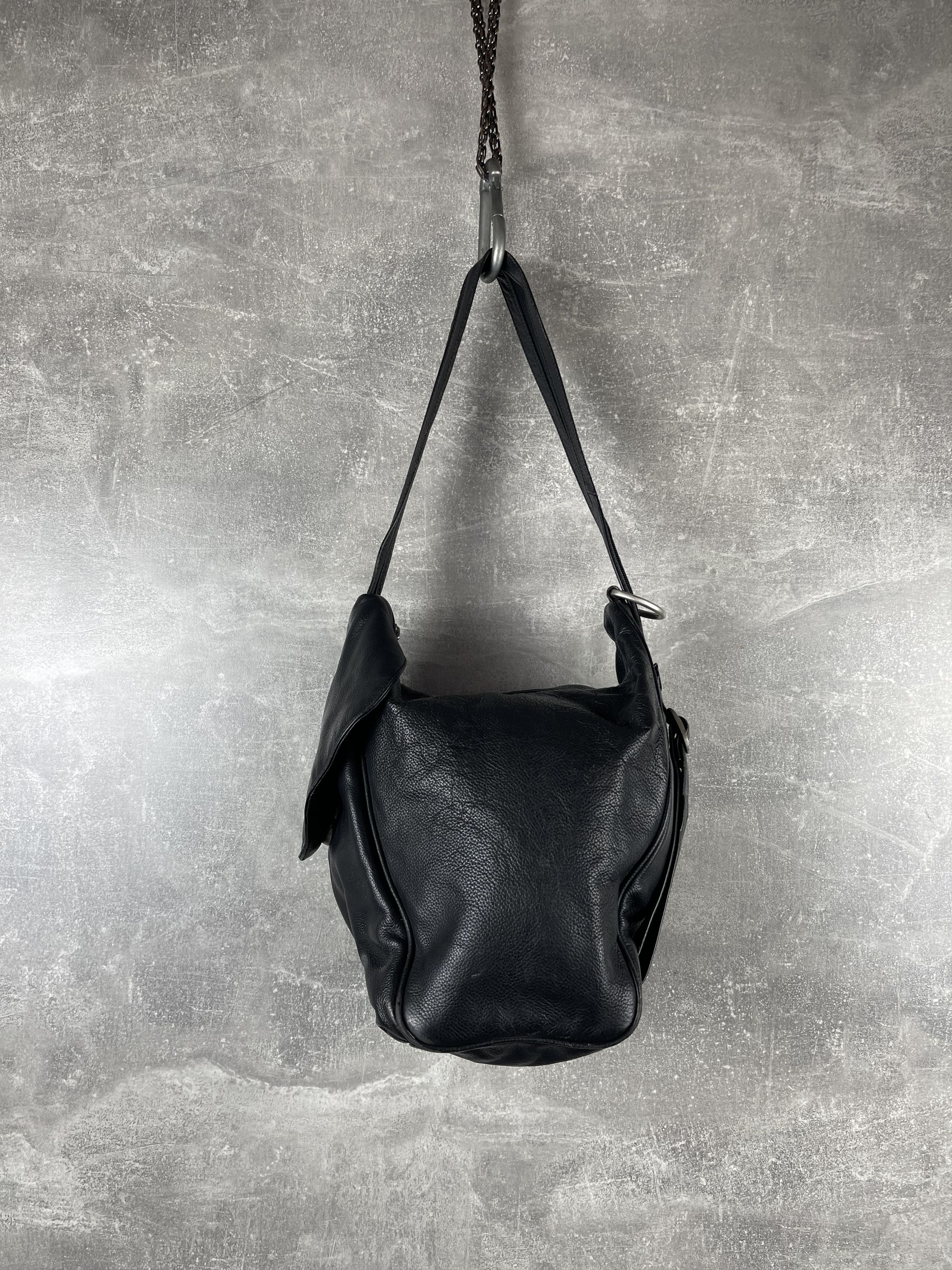 Seditionaries Artisan leather black avant garde transformer bag bacpack Size ONE SIZE - 1 Thumbnail