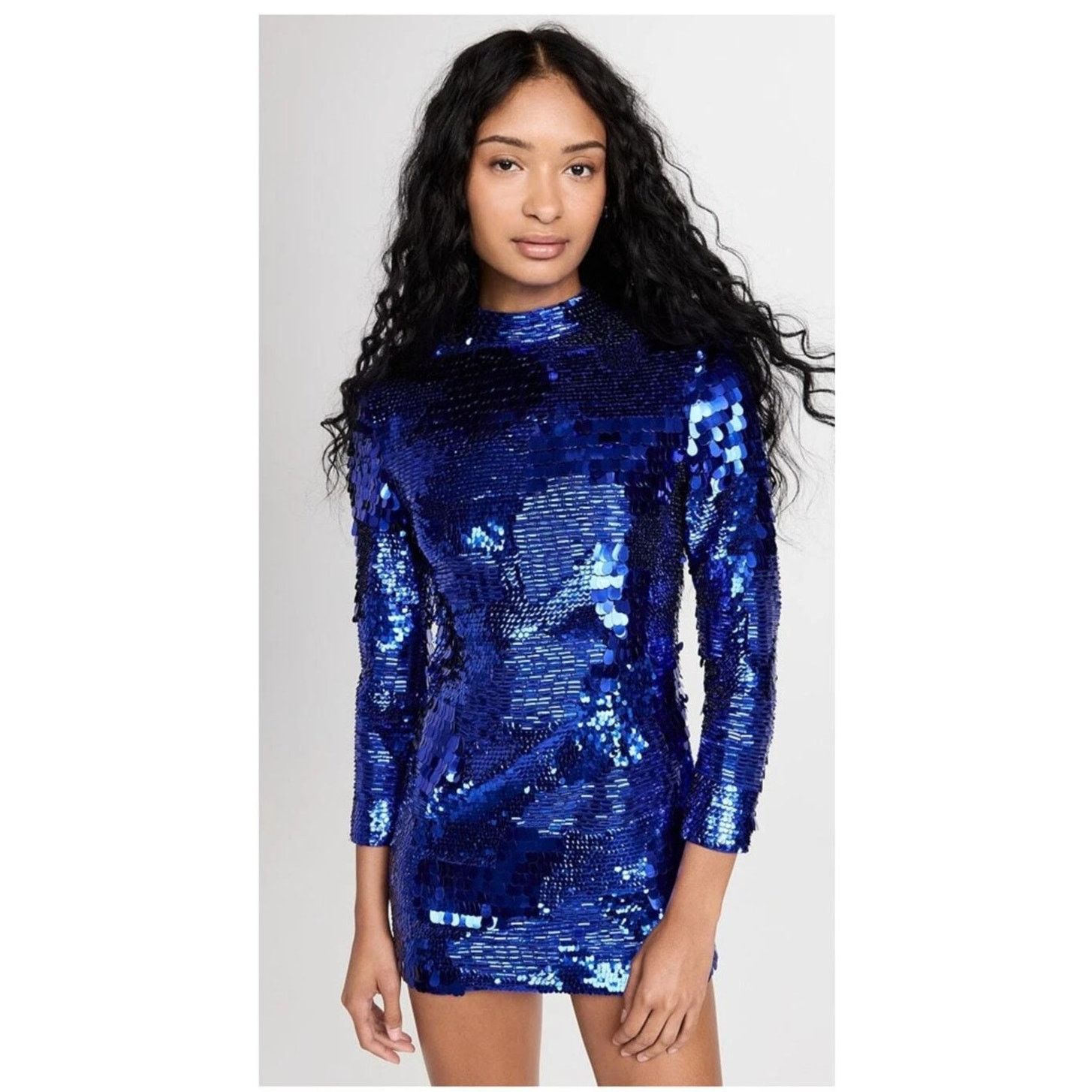 retrofete blue sequin dress Stripe Organza Gown – BCBGMAXAZRIA main image 0