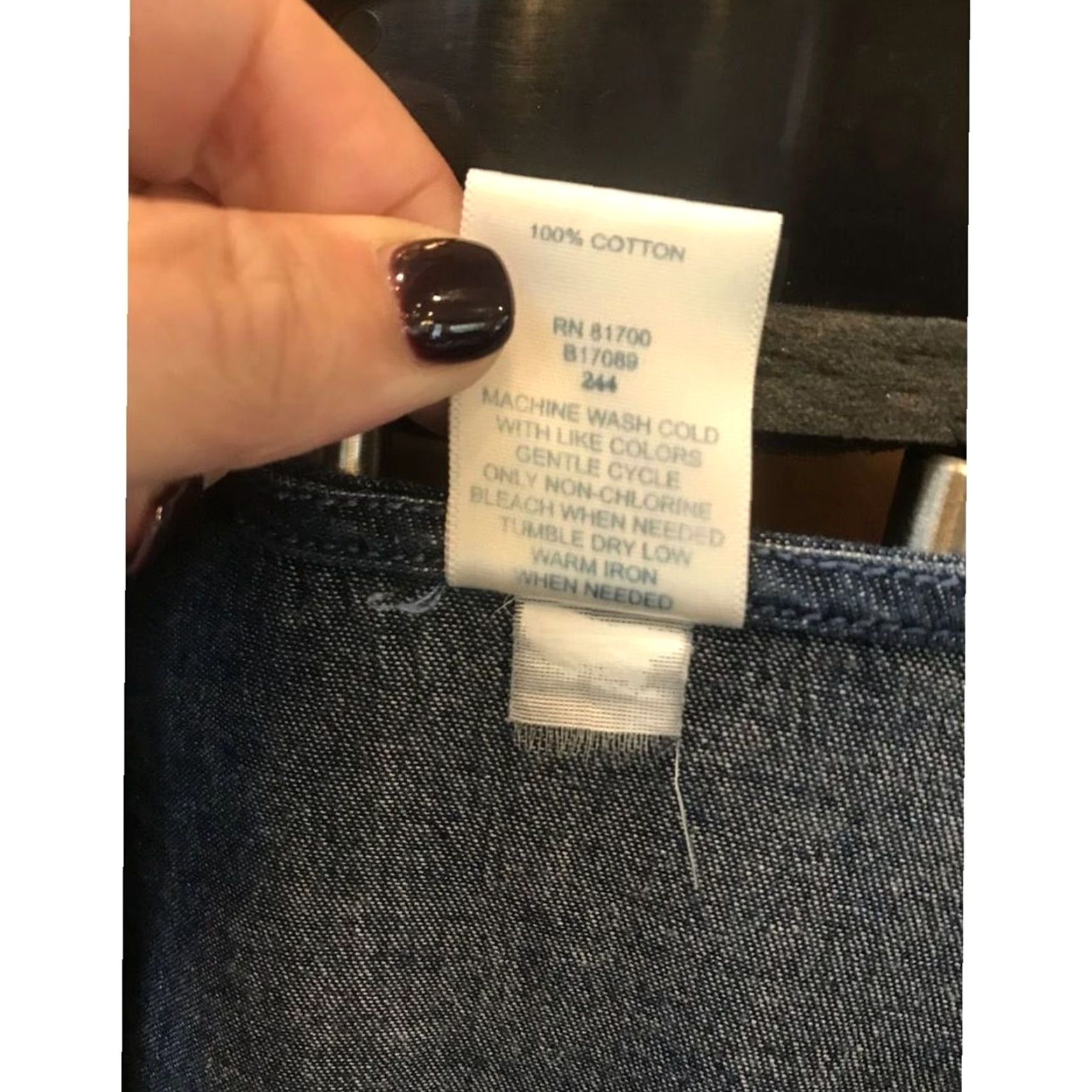 Blair Blair Denim Maxi Dress Button Down Short Sleeve XL Pockets Women Blue Regular Size XL Dress Length Midi Fit & Flare Size 40" / US 18 - 6 Thumbnail